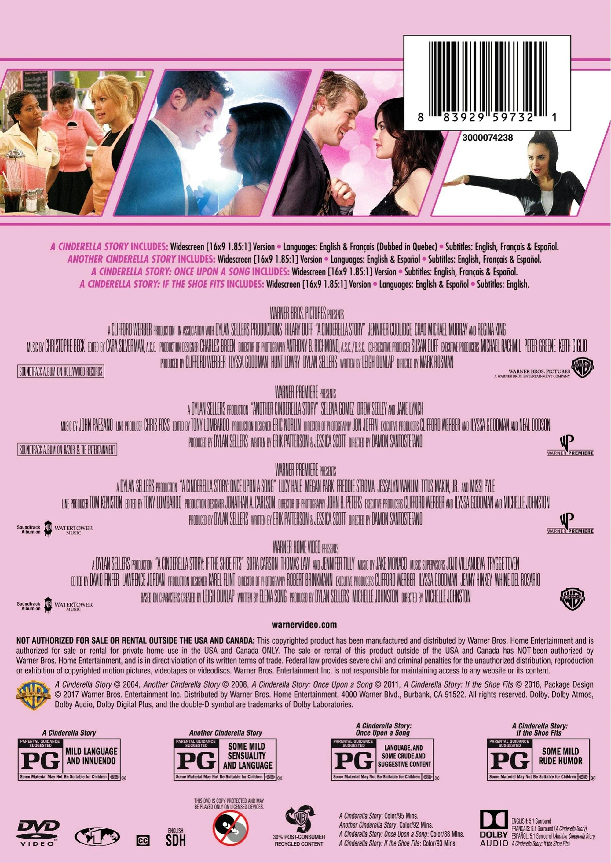 A Cinderella Story Collection (DVD Set) [DVD] - Image 2