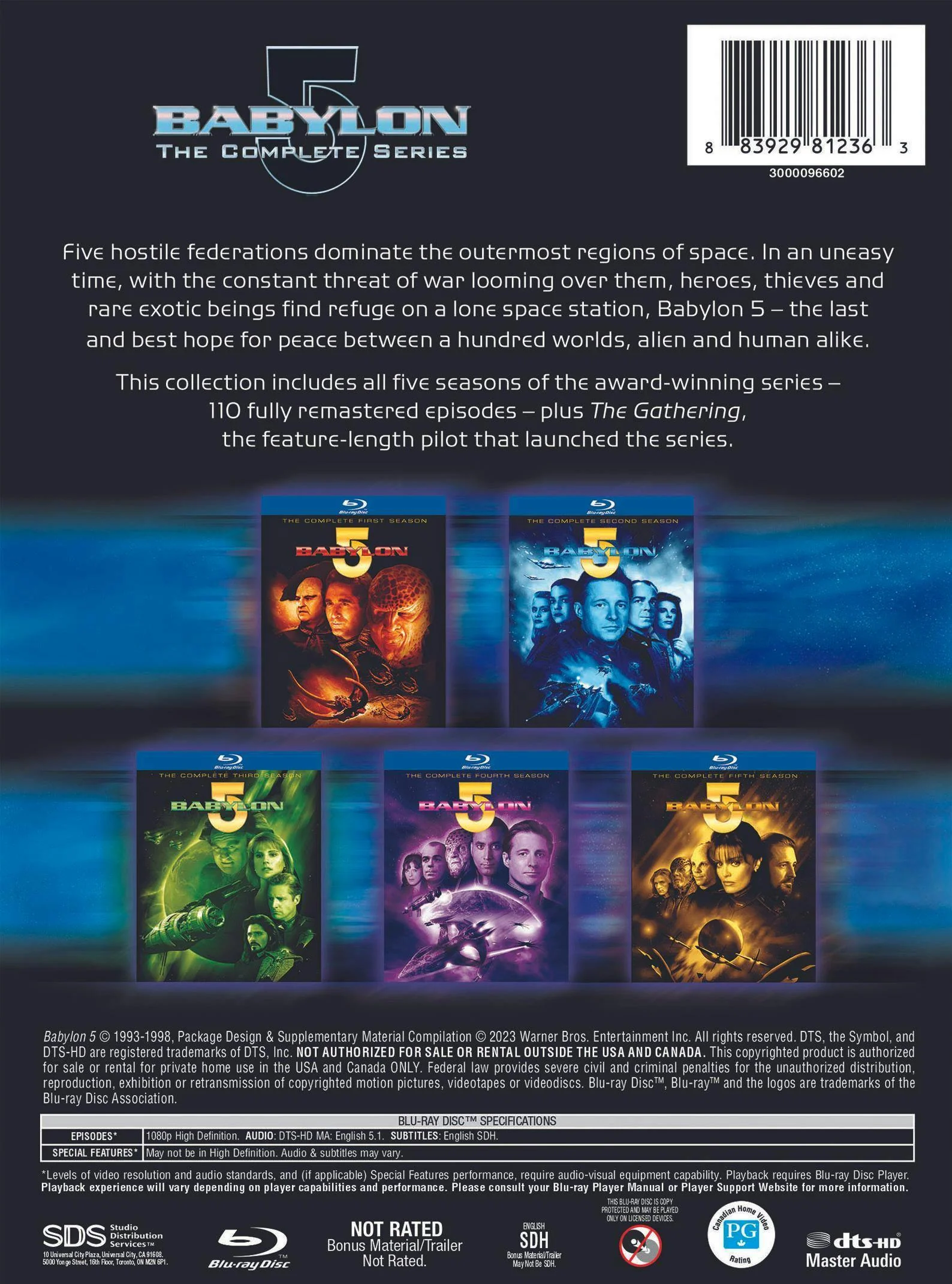 Babylon 5: The Complete Seasons 1-5 [Blu-ray] - Image 3