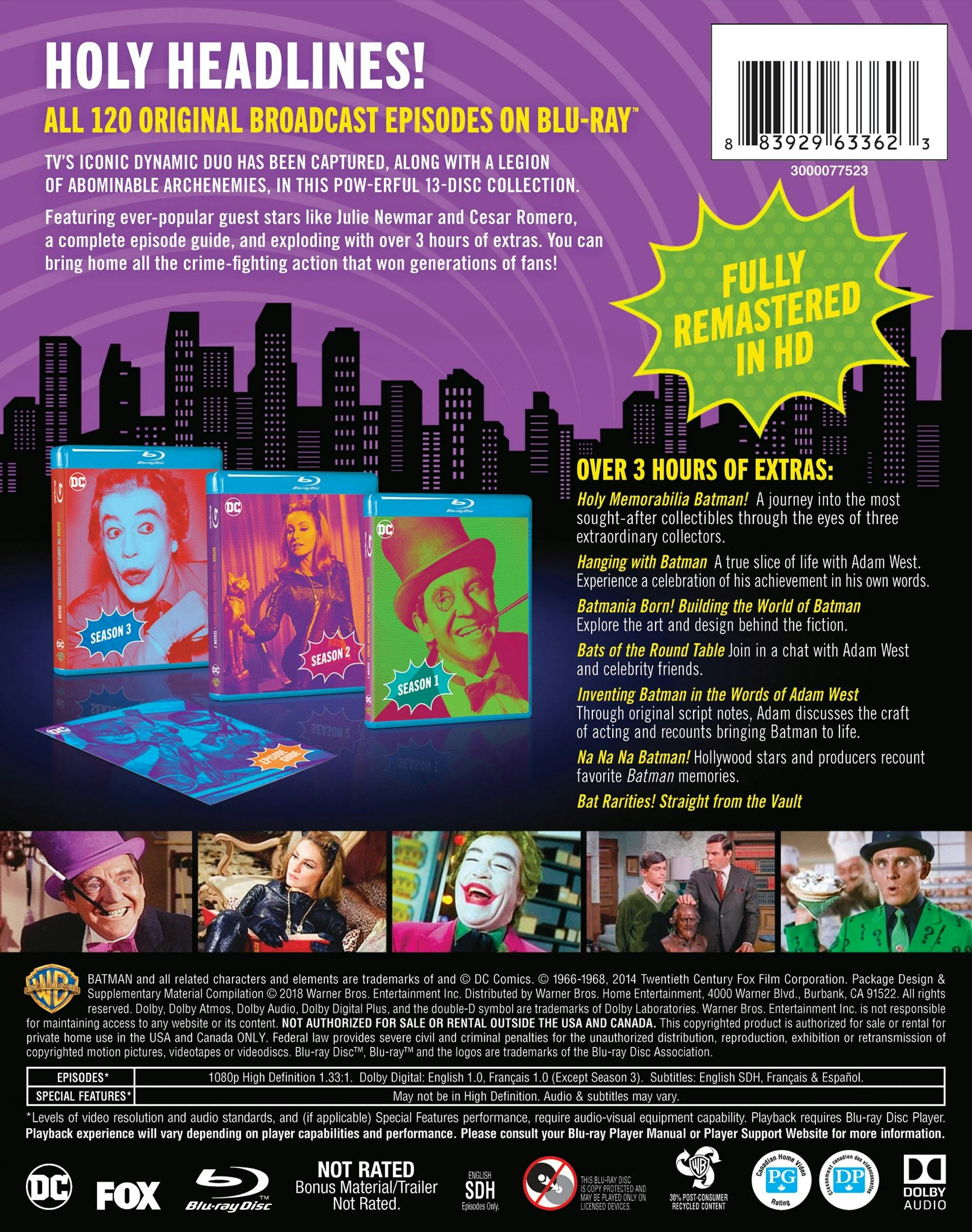 Batman: The Complete Original Series (Box Set) [Blu-ray] - Image 3