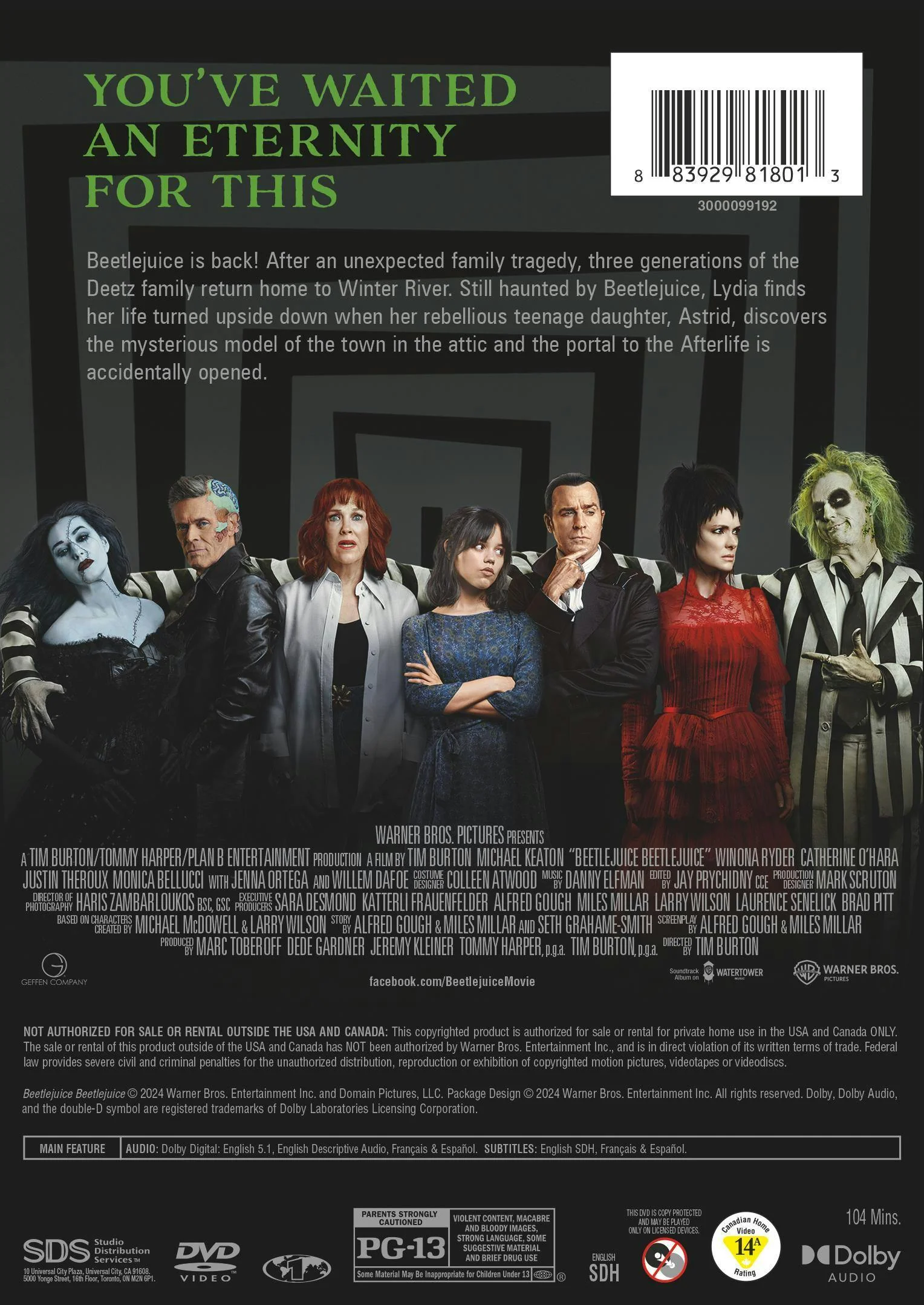 Beetlejuice Beetlejuice [DVD] - Image 3