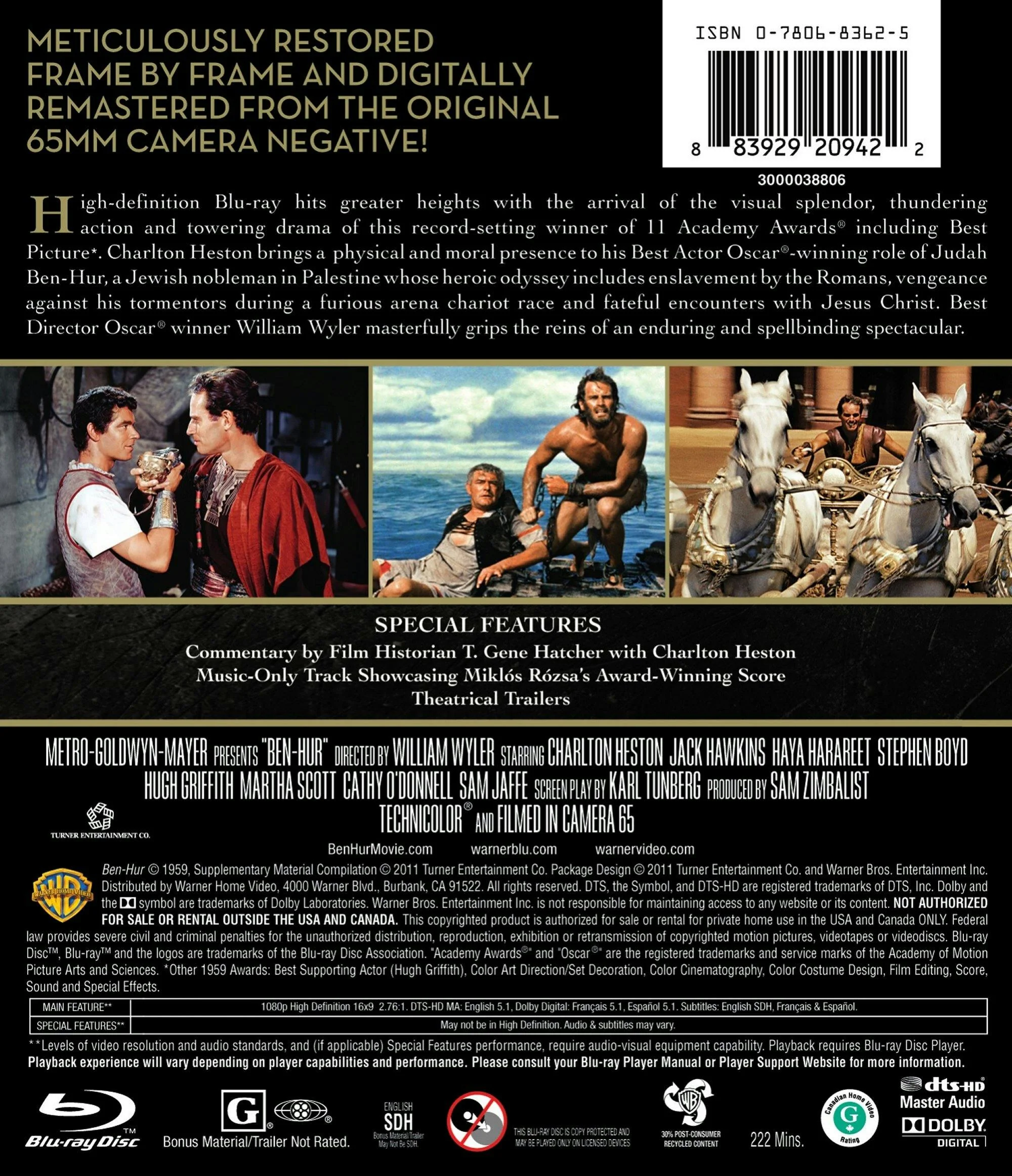 Ben-Hur (50th Anniversary Edition) [Blu-ray] - Image 2