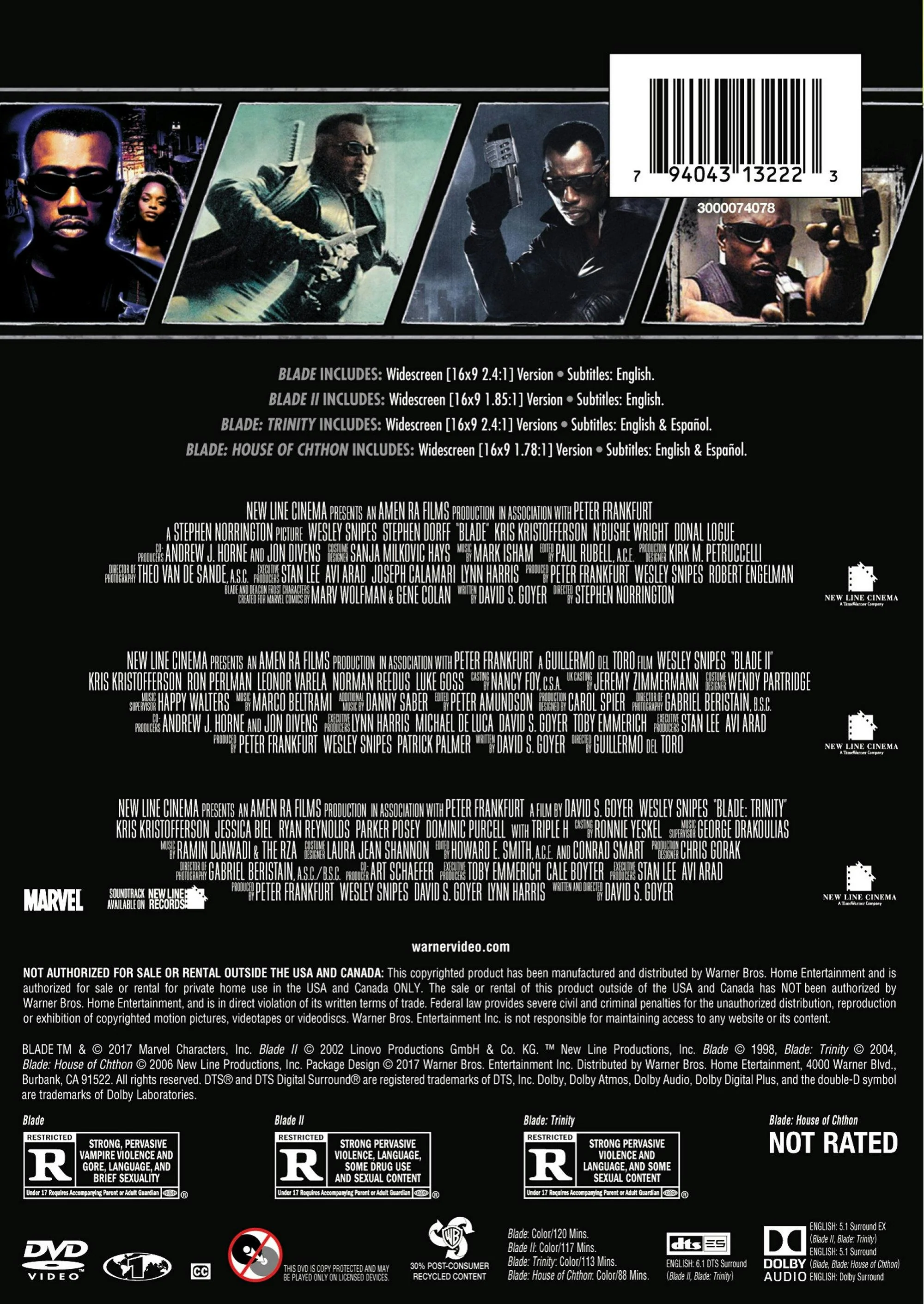 Blade Collection (Box Set) [DVD] - Image 2