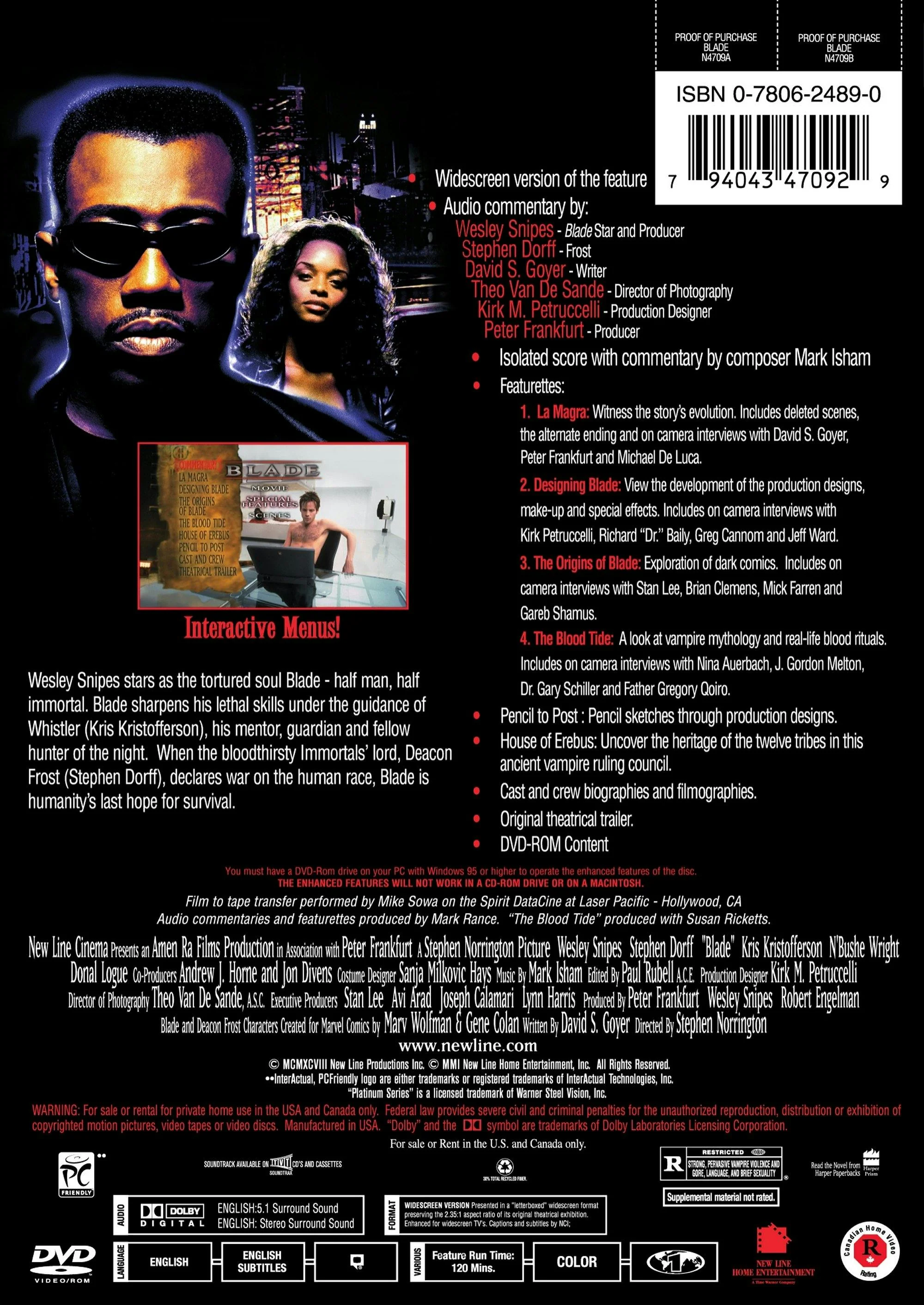 Blade (DVD Platinum Series) [DVD] - Image 3