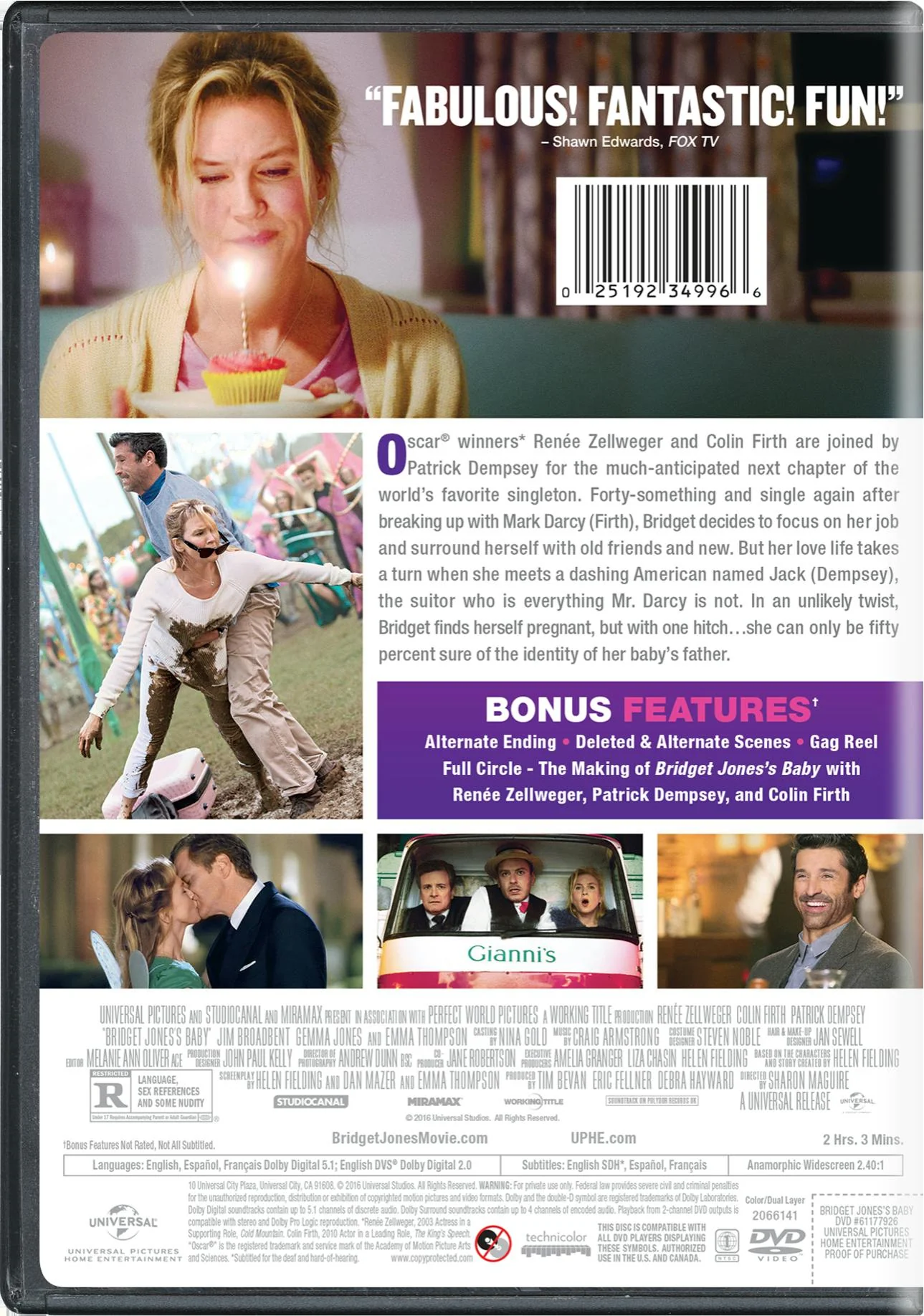 Bridget Jones's Baby (2016) [DVD] - Image 2