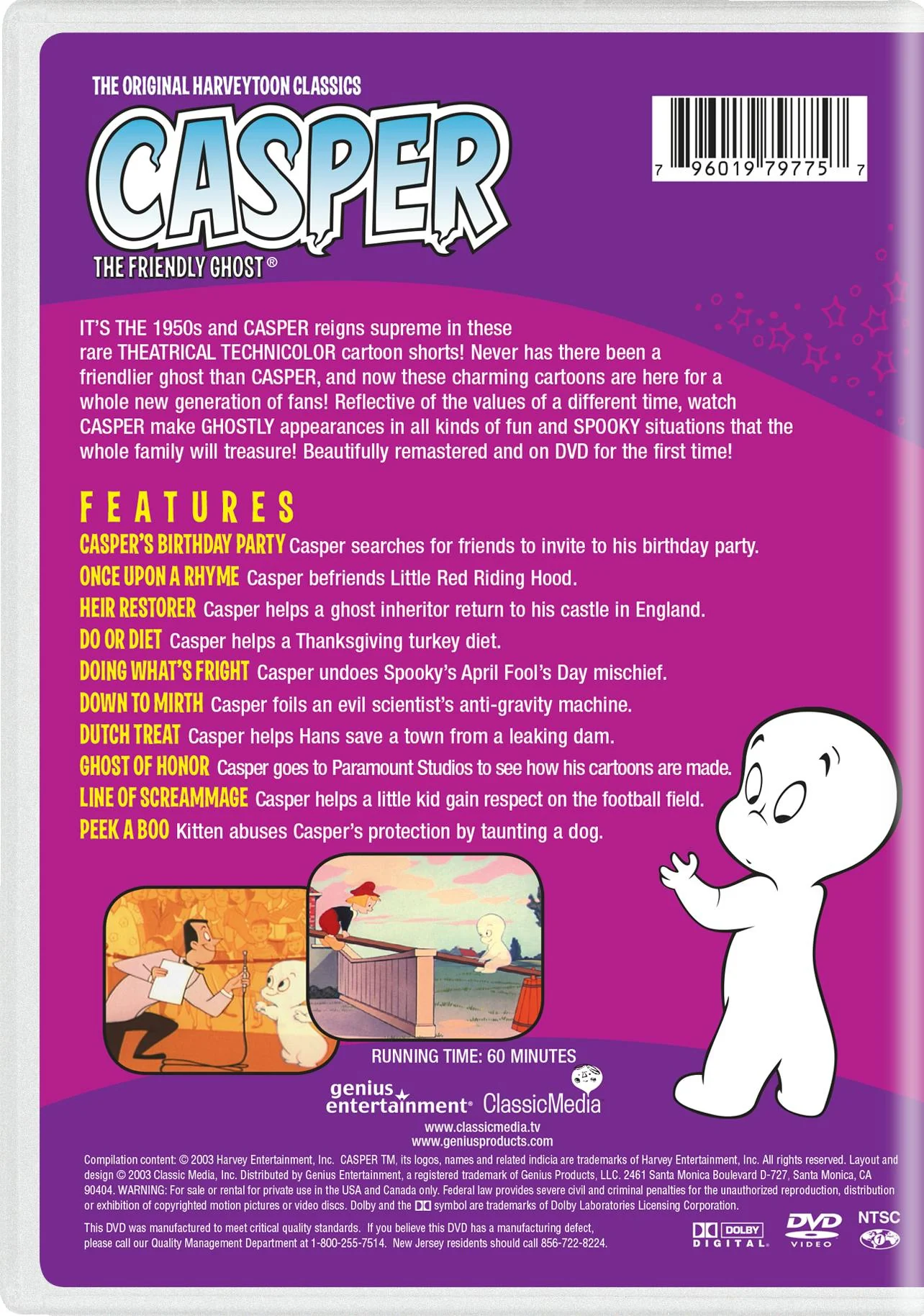 Casper the Friendly Ghost: Peek-a-boo [DVD] - Image 2