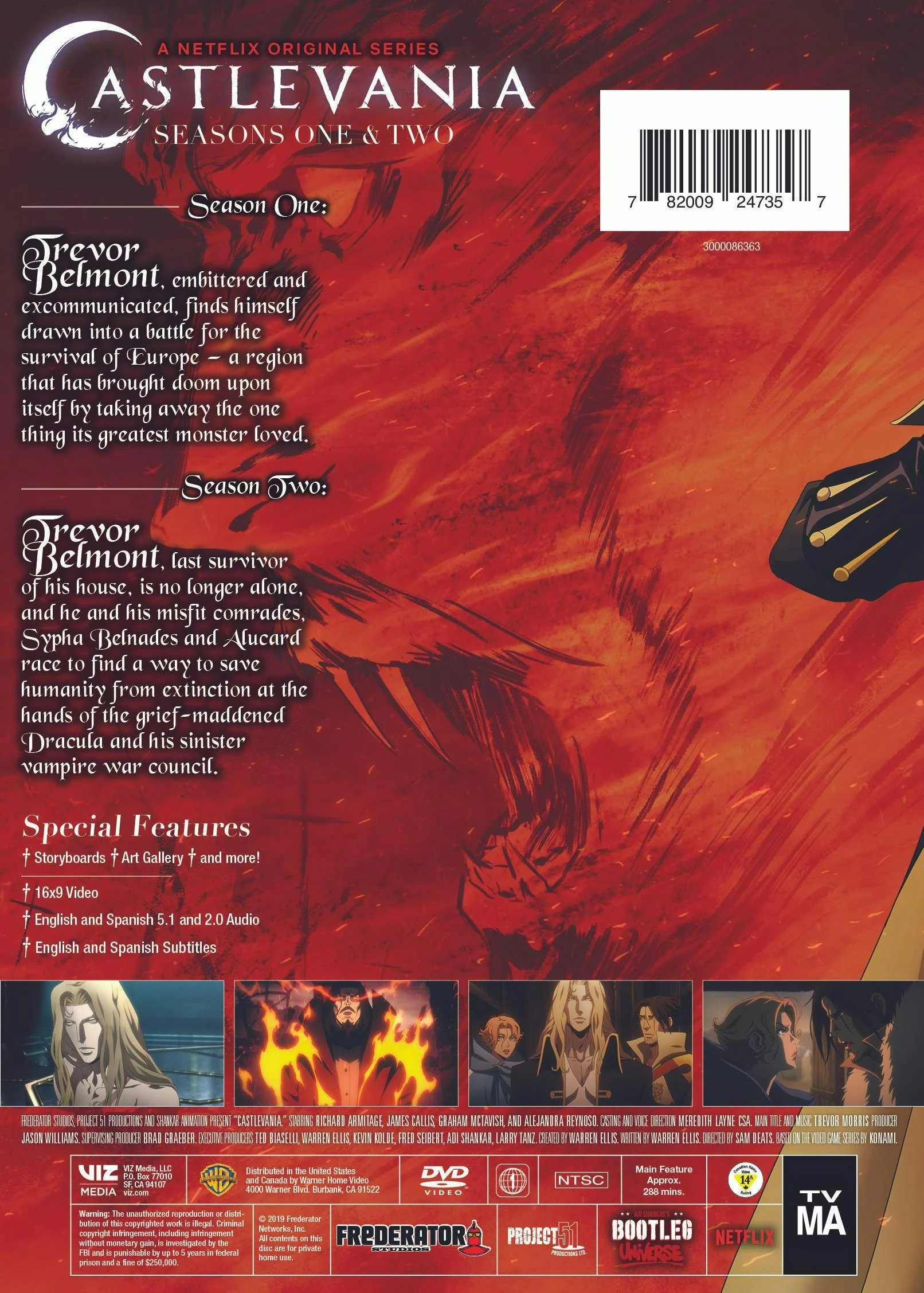 Castlevania: Seasons 1&2 [DVD] - Image 2