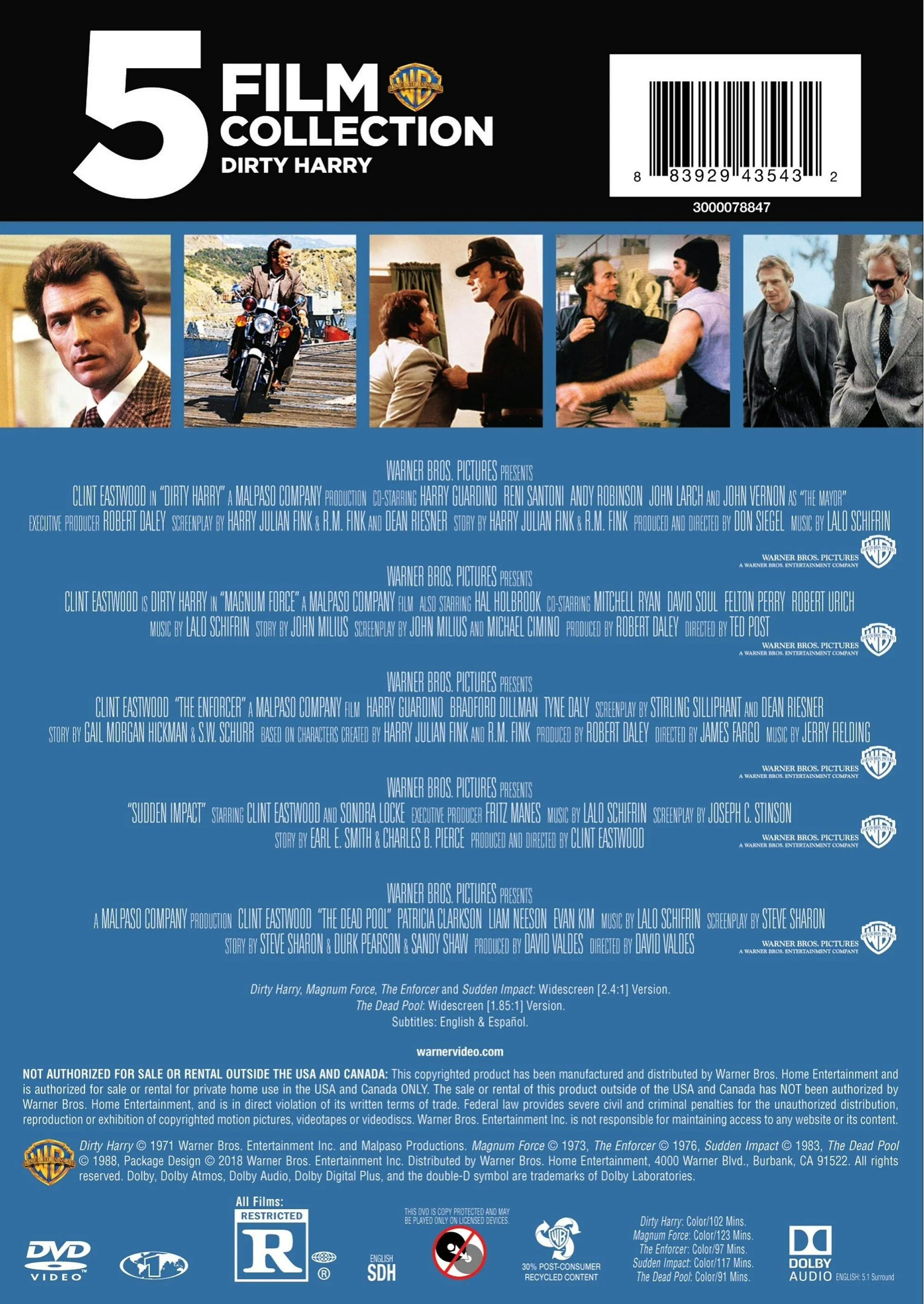Dirty Harry Collection (Box Set) [DVD] - Image 2
