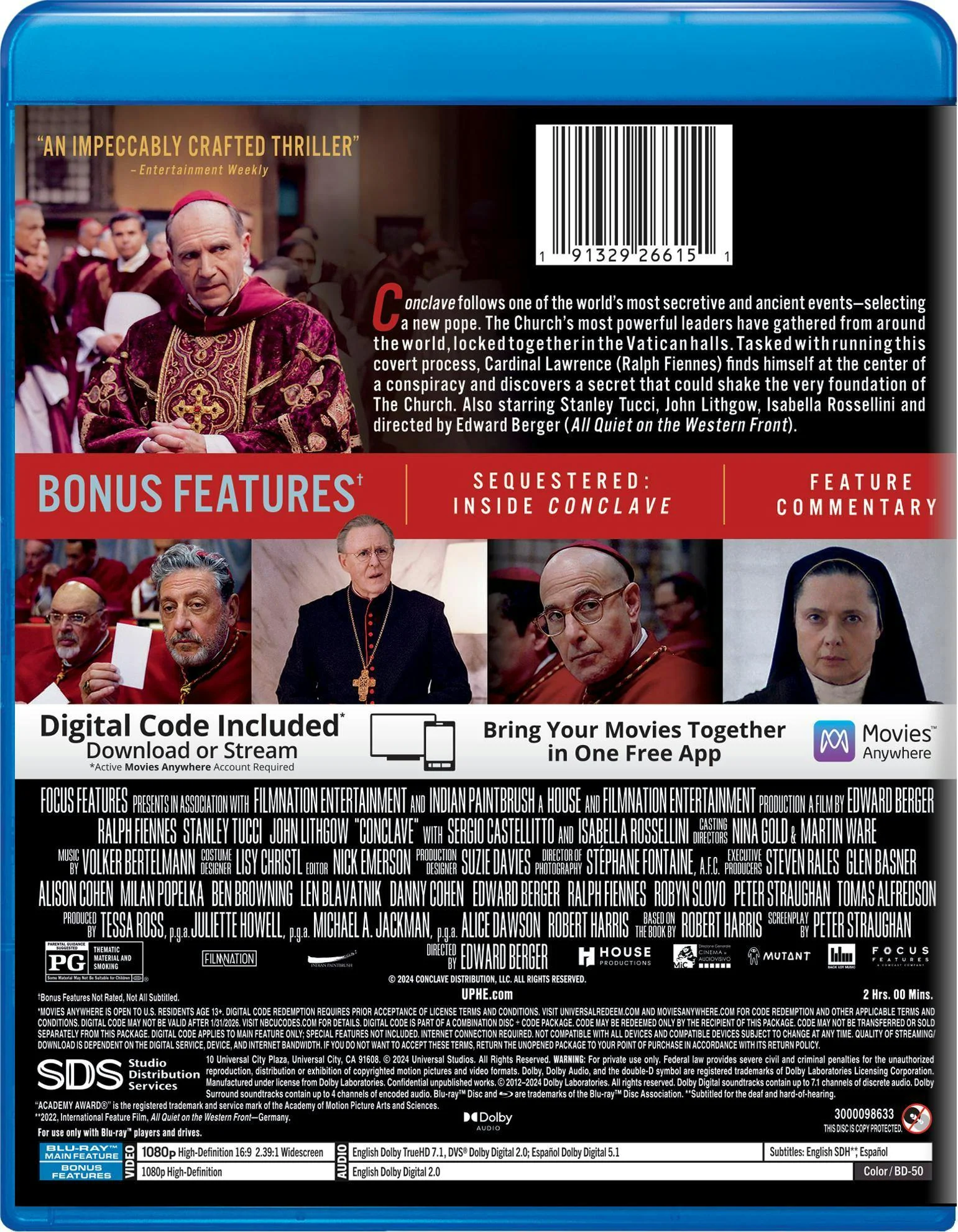 Conclave - Blu-ray + Digital [Blu-ray] - Image 3
