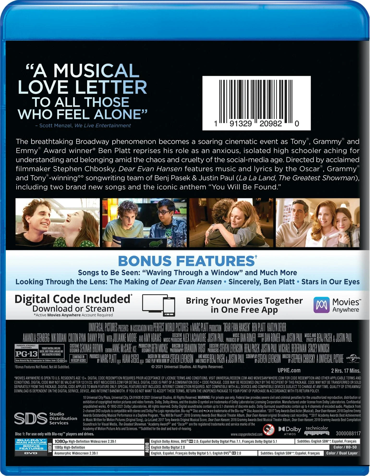 Dear Evan Hansen (with DVD) [Blu-ray] - Image 3