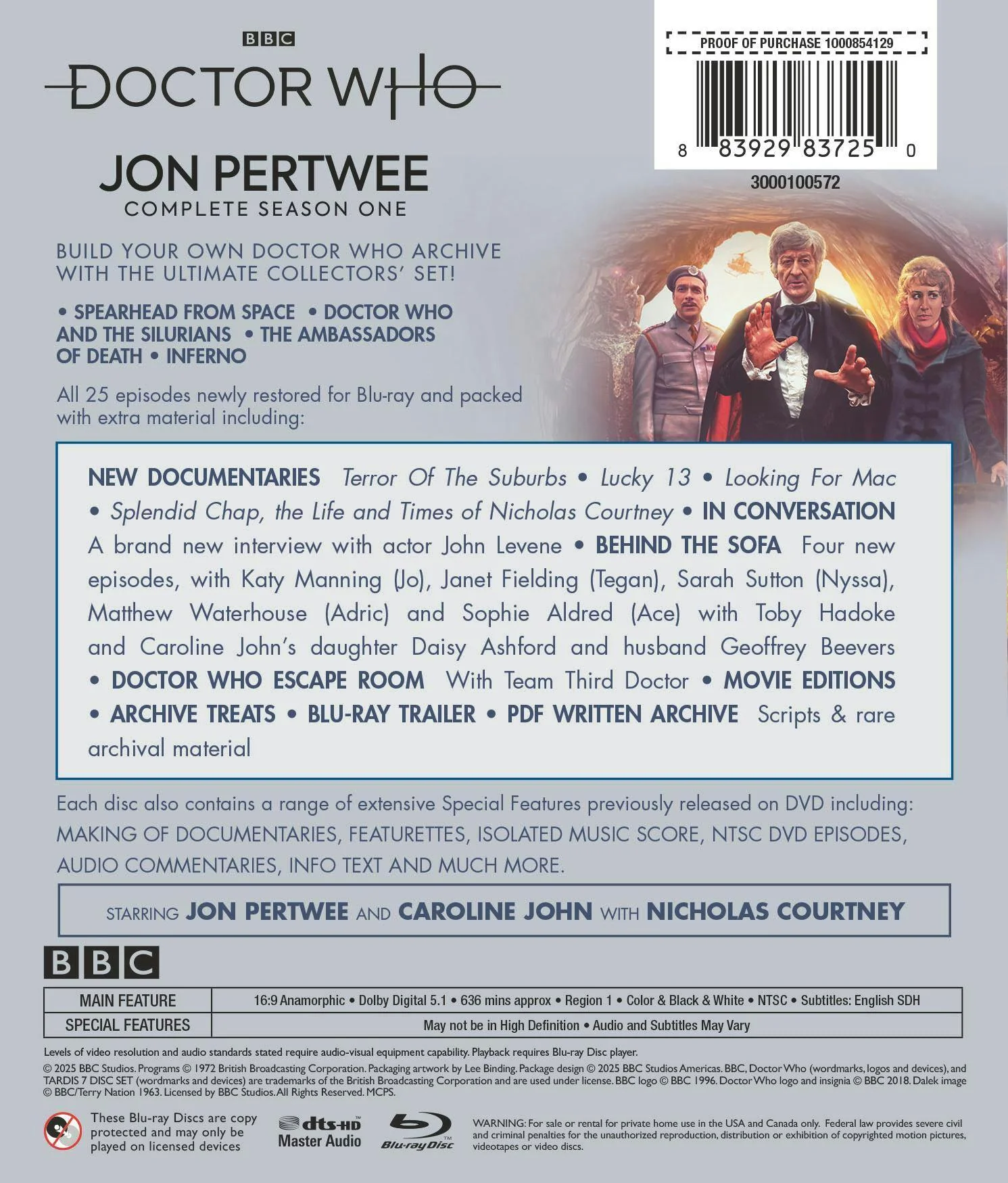 Doctor Who: Jon Pertwee Complete Series One [Blu-ray] - Image 3
