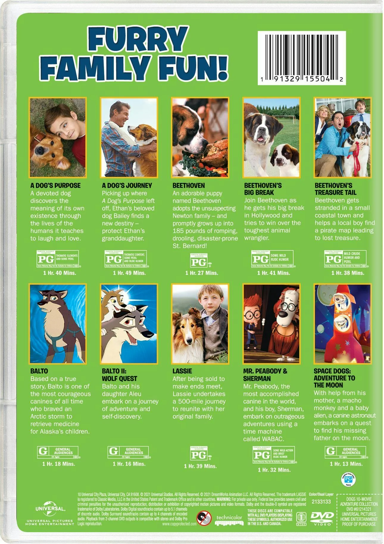 Dogs 10-Movie Adventure Collection (DVD Set) [DVD] - Image 2