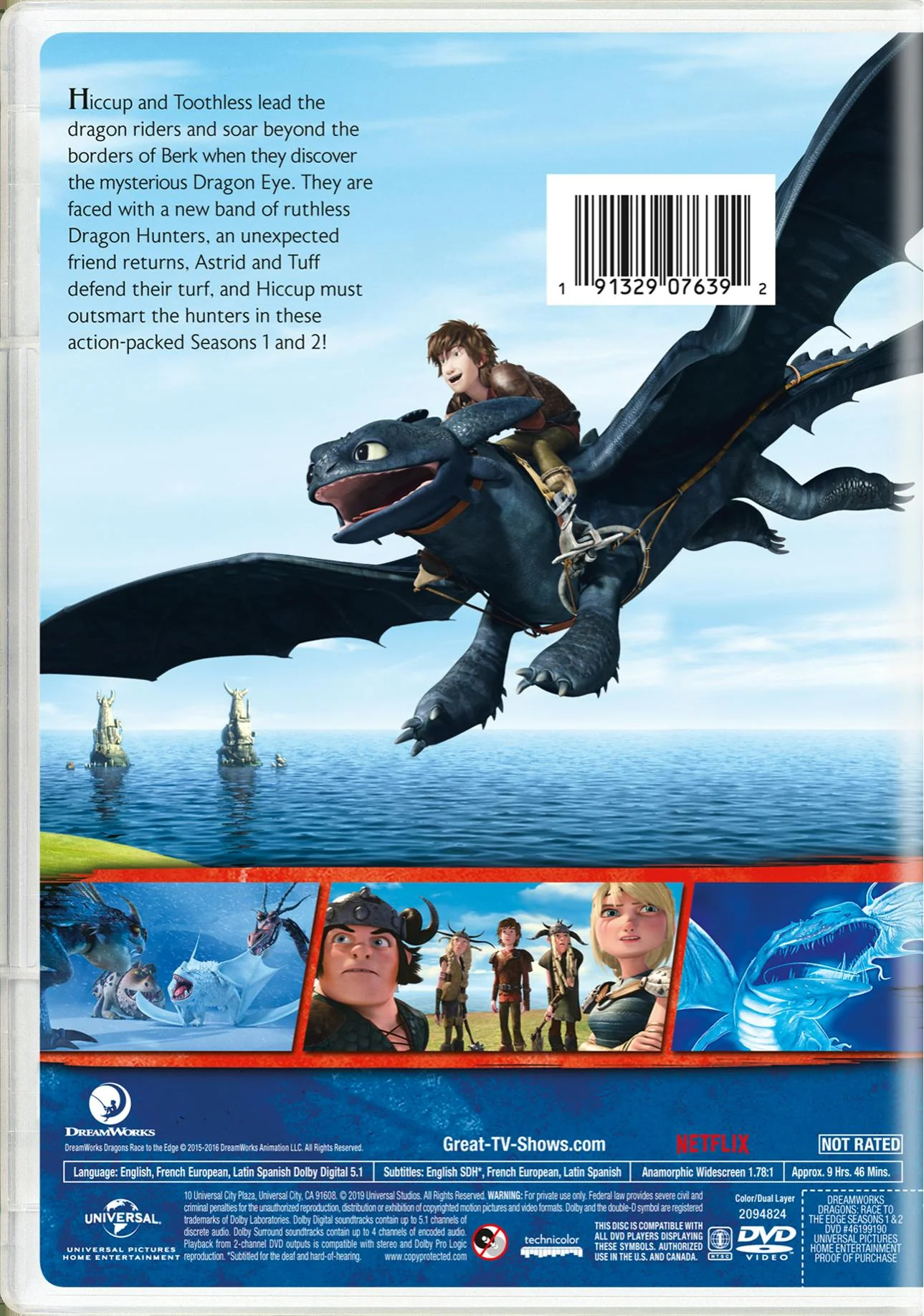 Dragons: Race to the Edge - Seasons 1 & 2 (DVD Set) [DVD] - Image 2