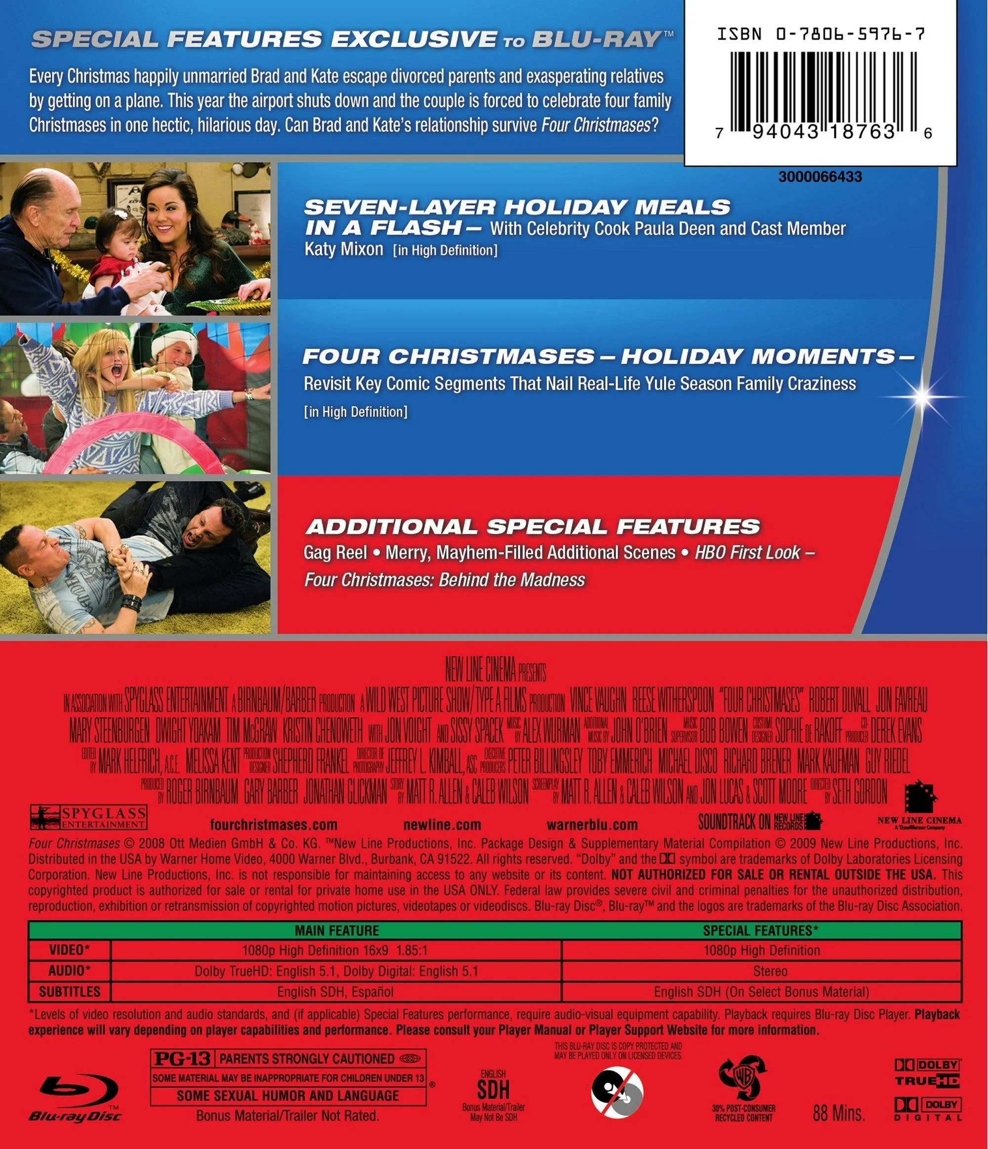 Four Christmases (Blu-ray New Box Art) [Blu-ray] - Image 2