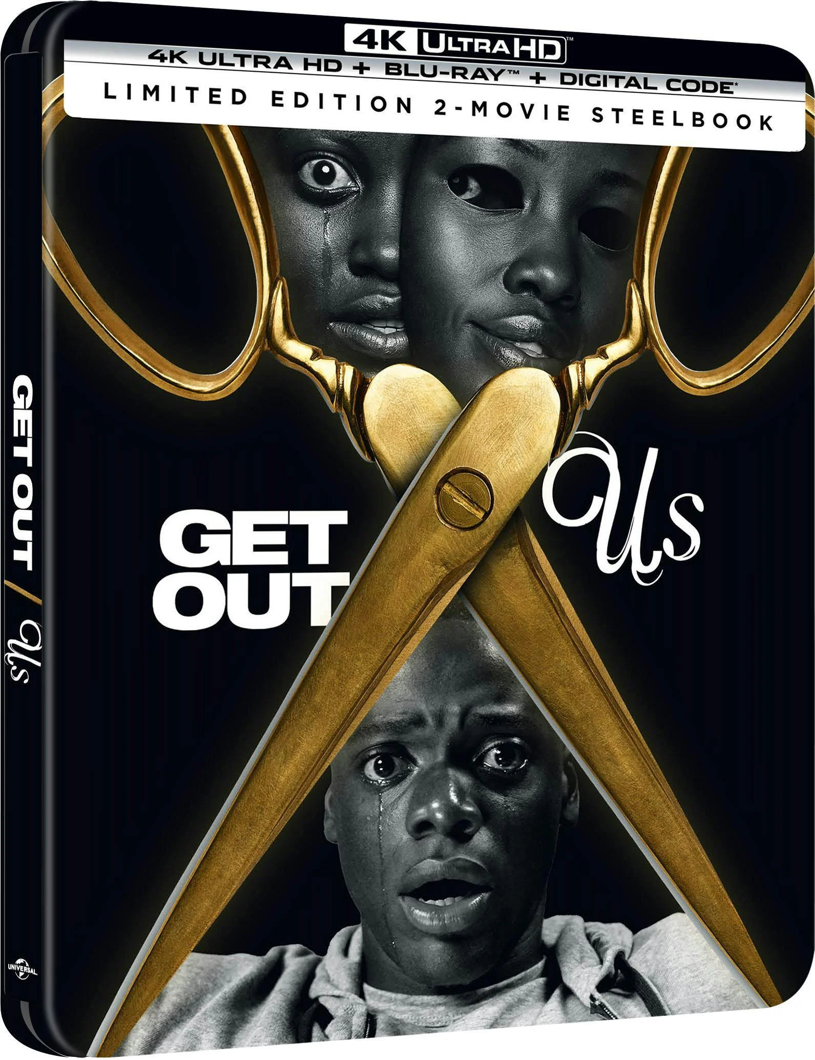 Get Out / Us Double Feature - Limited Edition Steelbook 4K Ultra HD + Blu-ray + Digital (Limited Edition 4K Ultra HD Steelbook + Blu-ray) [UHD] - Image 2