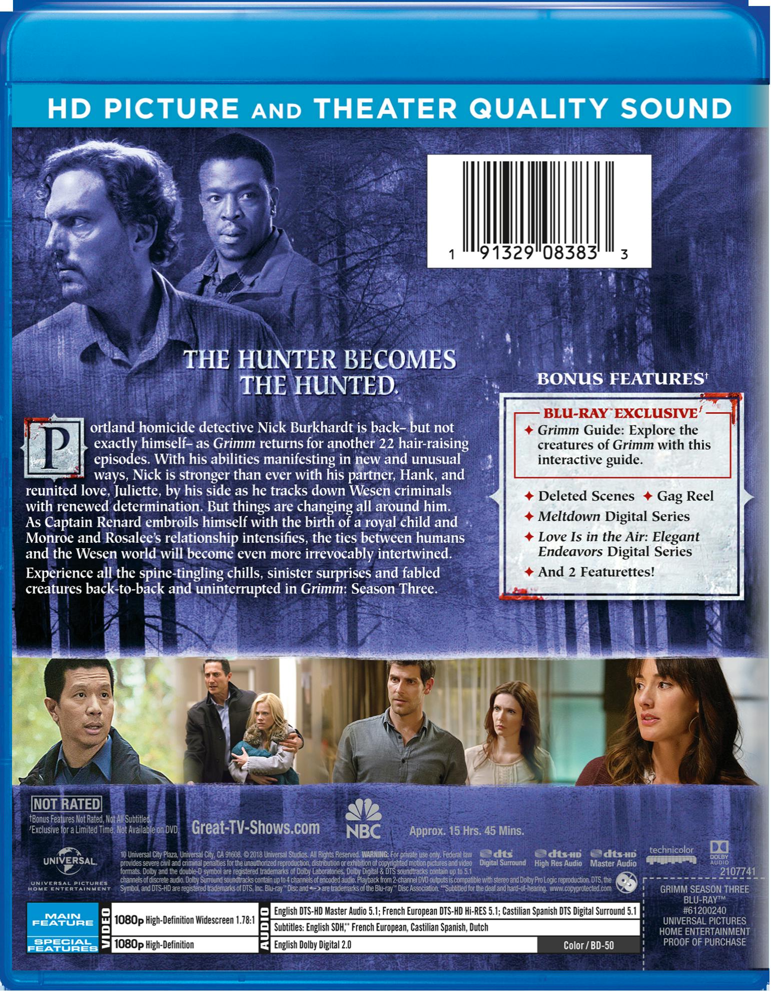 Grimm: Season 3 (Blu-ray + Digital HD) [Blu-ray] - Image 2