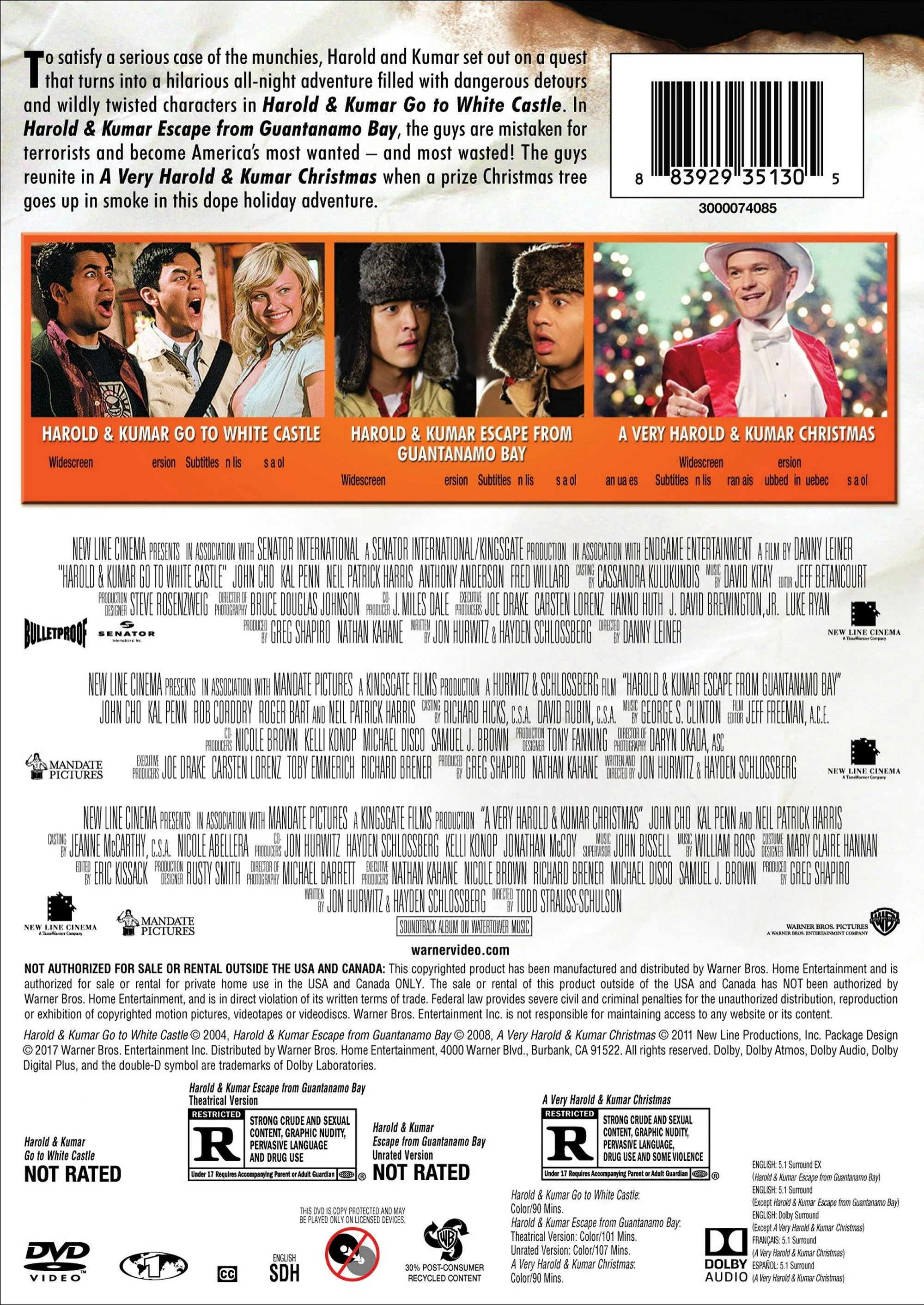 Harold & Kumar Triple Feature [DVD] - Image 3