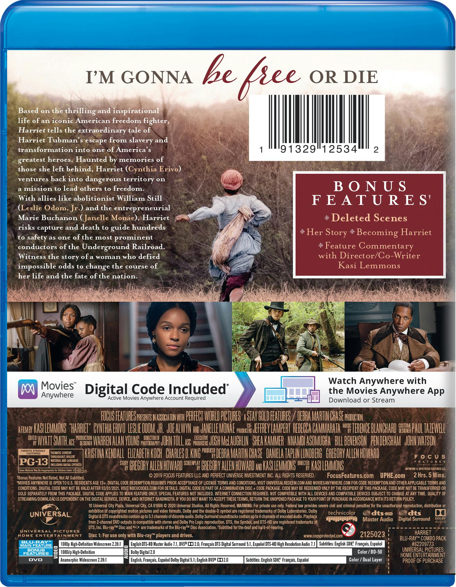 Harriet (DVD + Digital) [Blu-ray] - Image 2