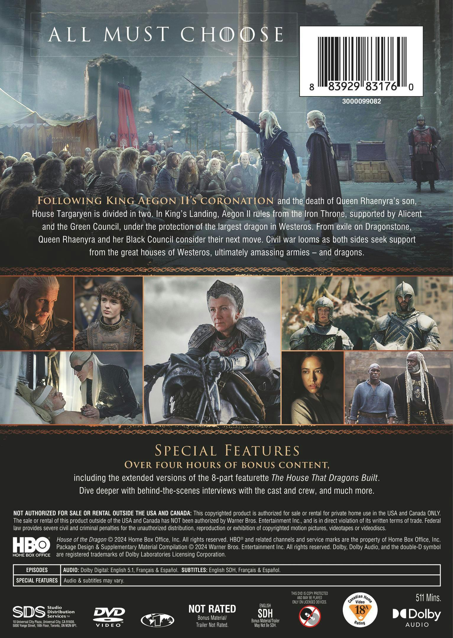 House of the Dragon: The Complete Second Season [DVD] - Image 3