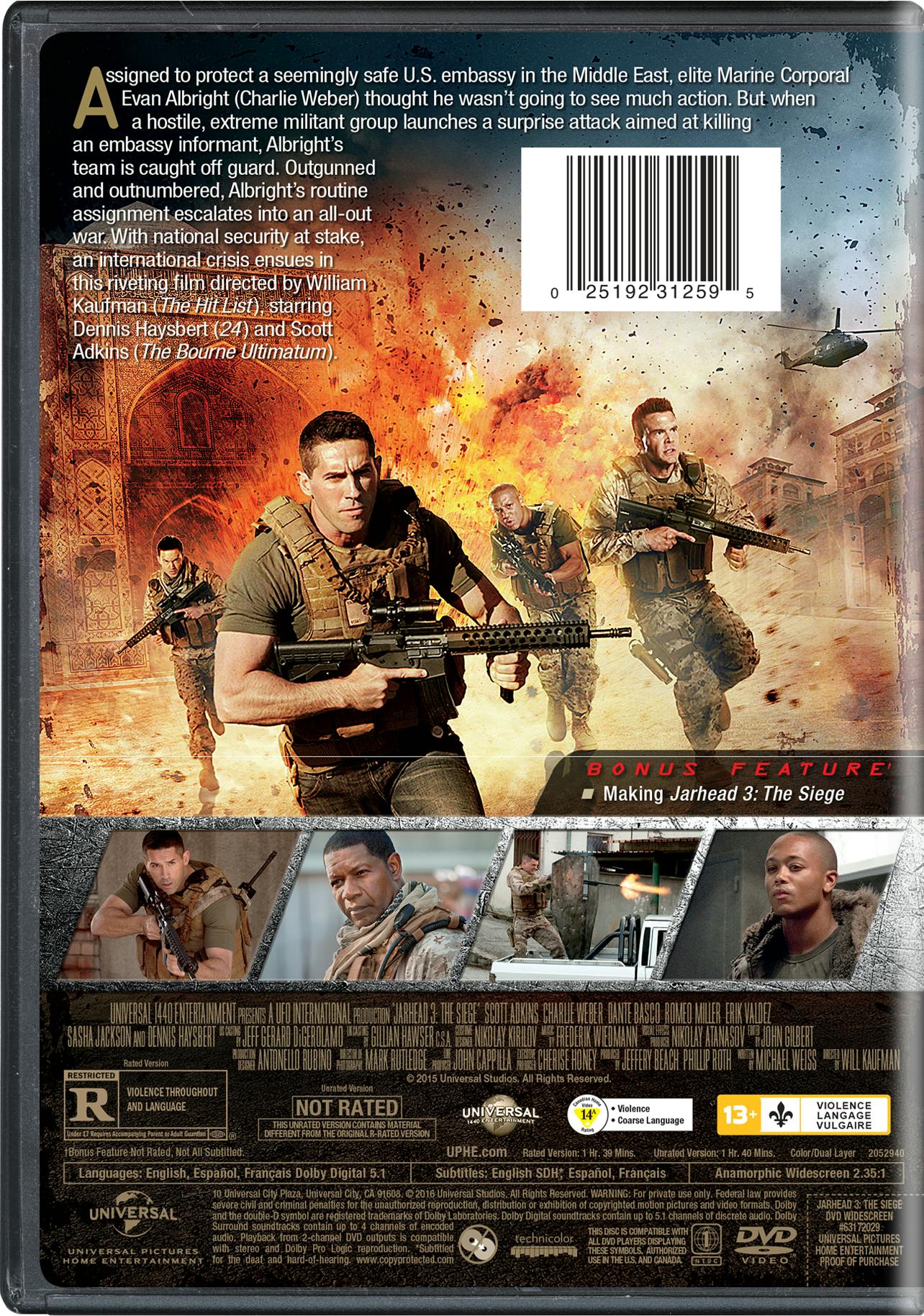 Jarhead 3 - The Siege [DVD] - Image 2