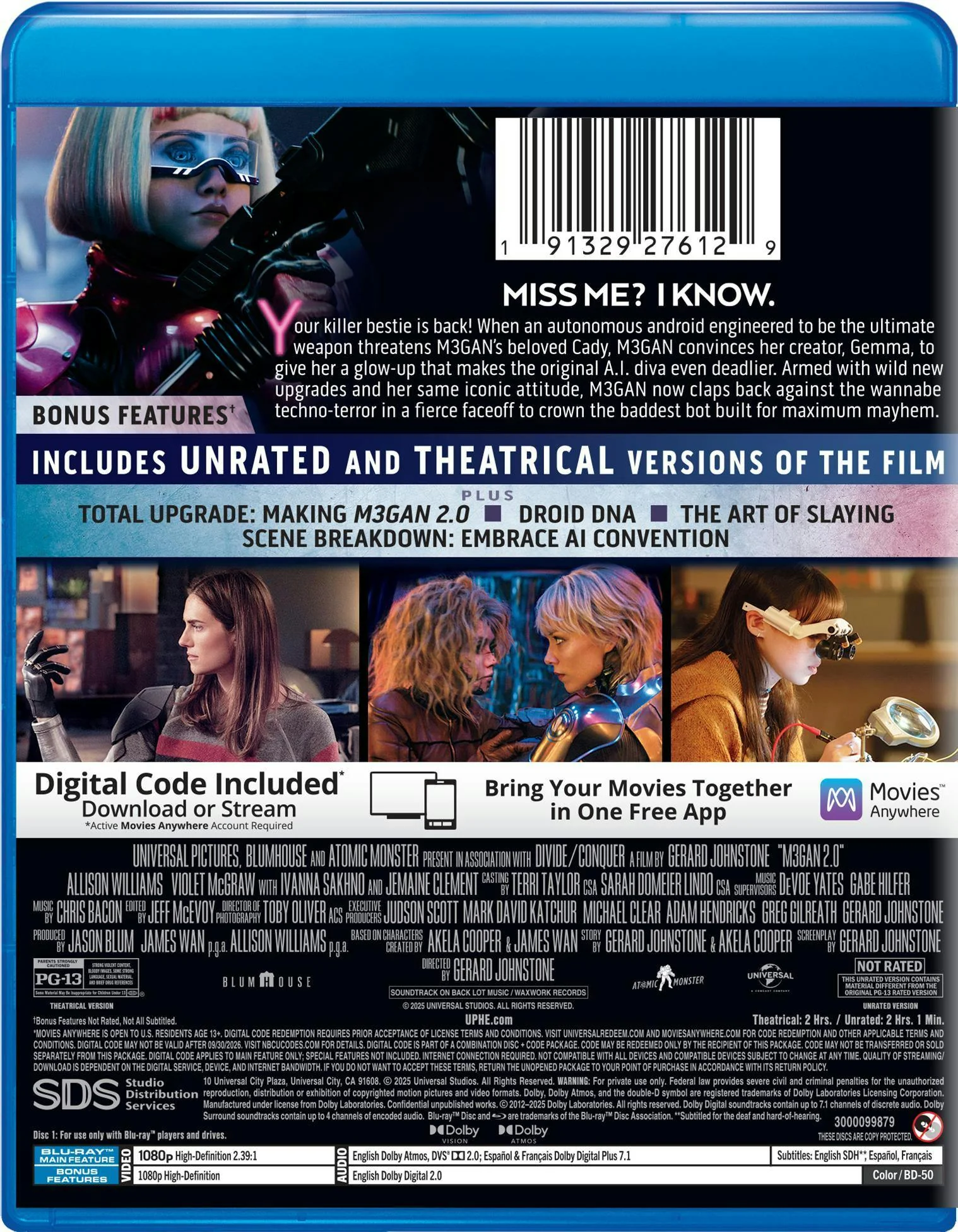 M3GAN 2.0 - Unrated Edition Blu-ray + Digital [Blu-ray] - Image 3