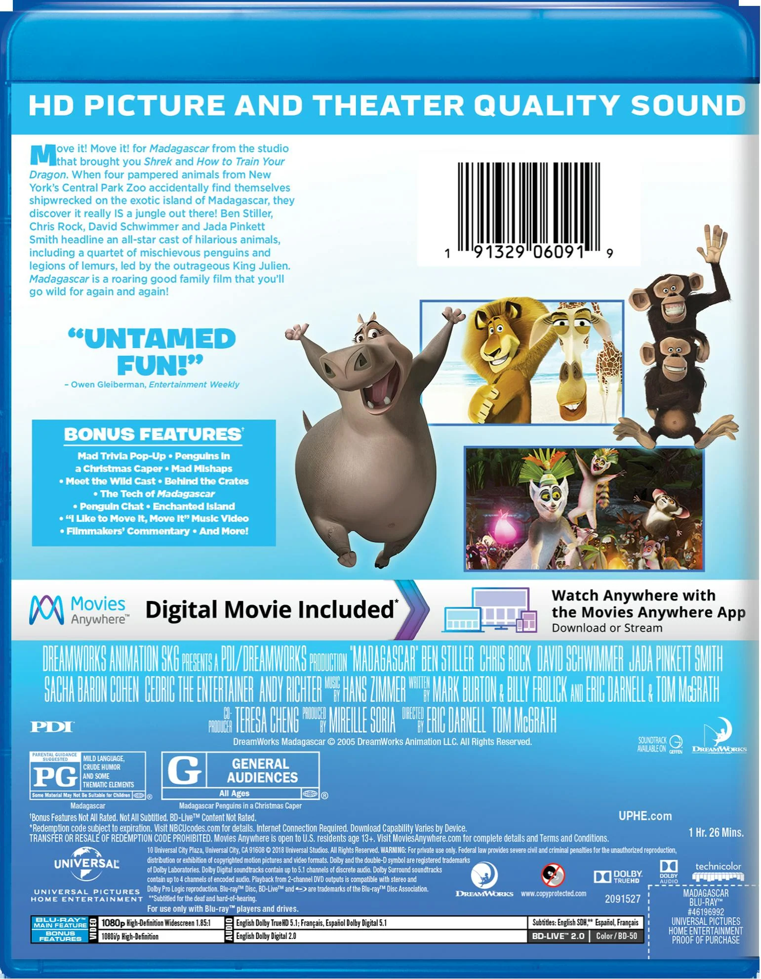 Madagascar (Blu-ray New Box Art) [Blu-ray] - Image 2