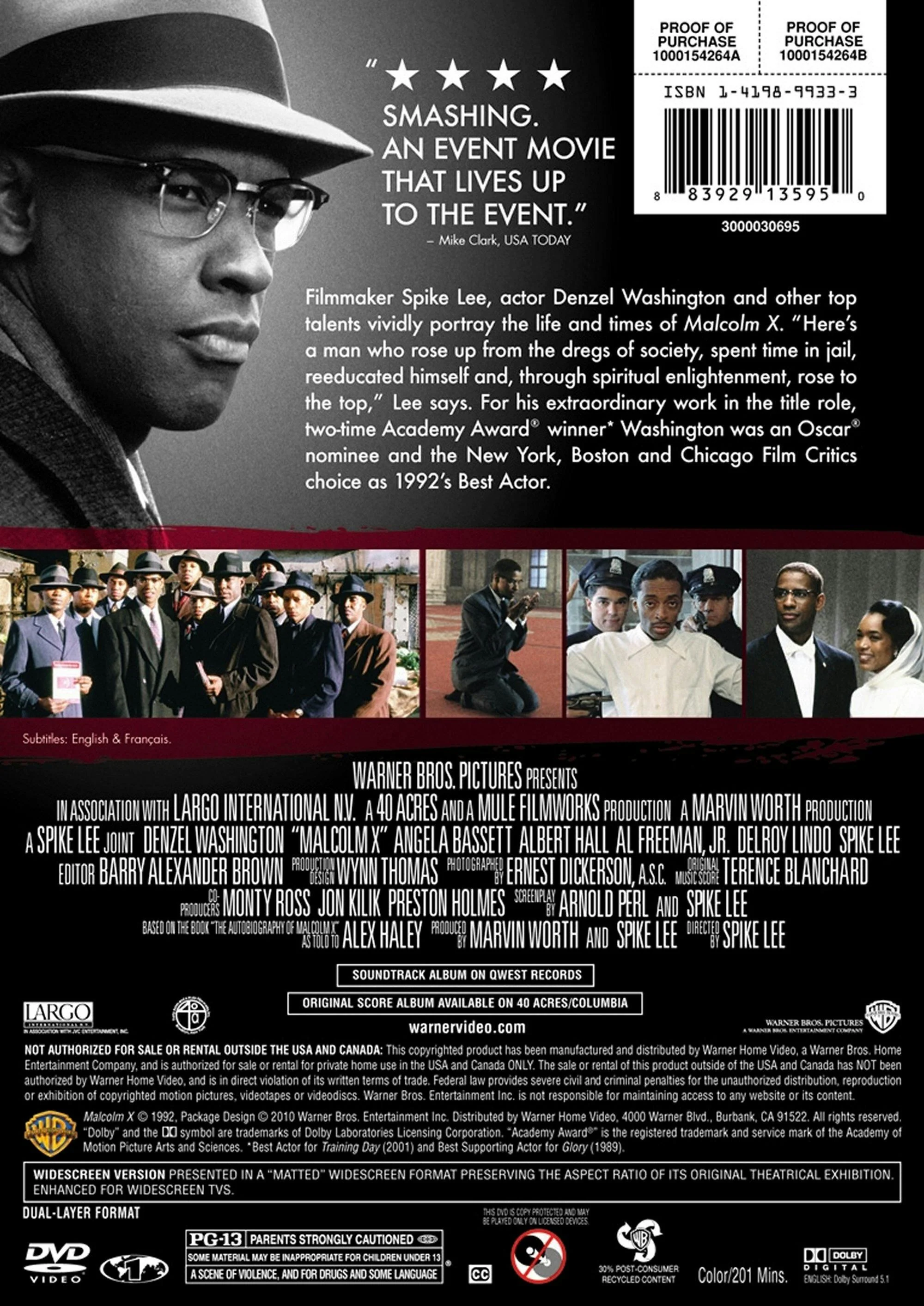 Malcolm X (DVD Widescreen) [DVD] - Image 2