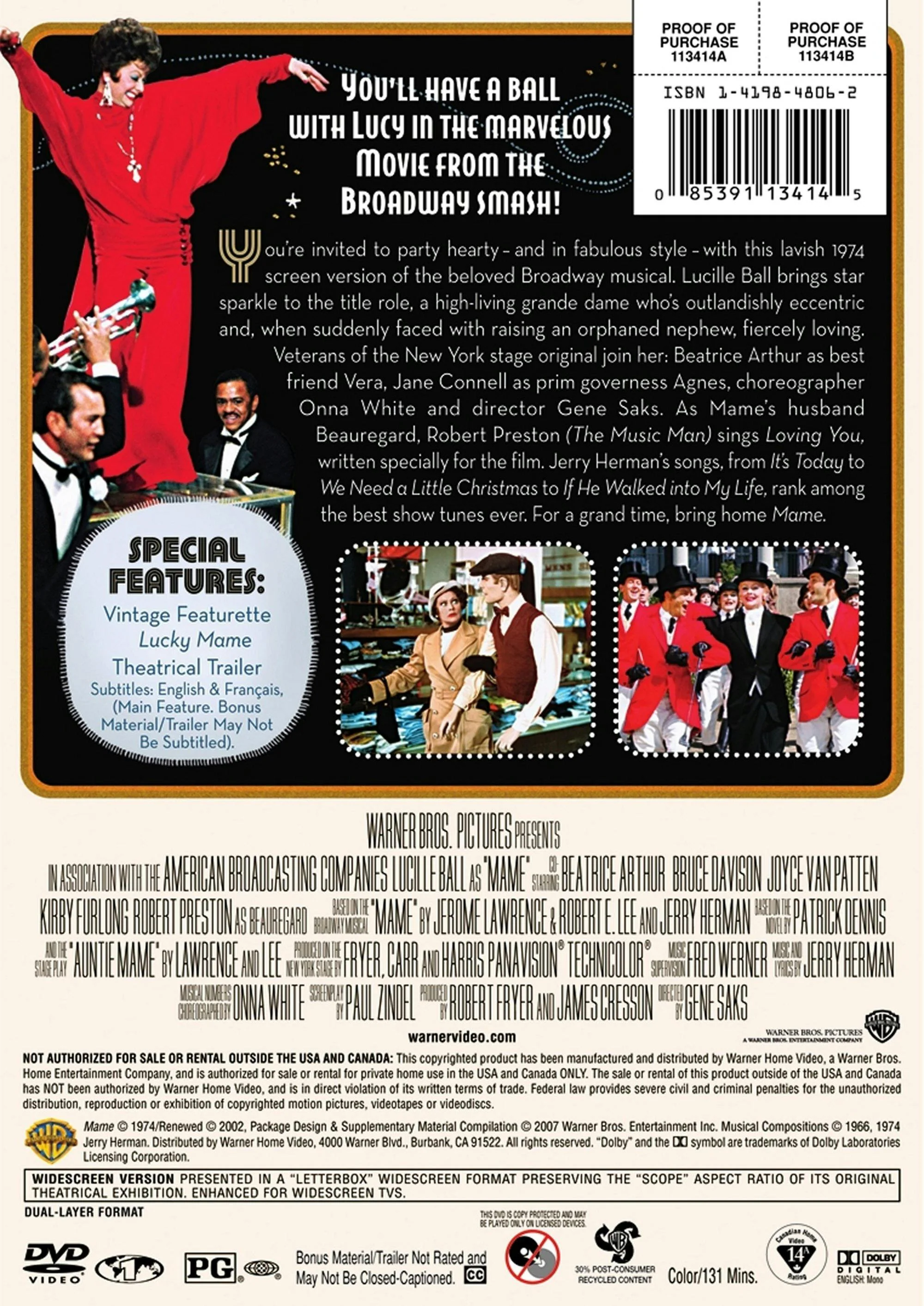 Mame (DVD Widescreen) [DVD] - Image 2