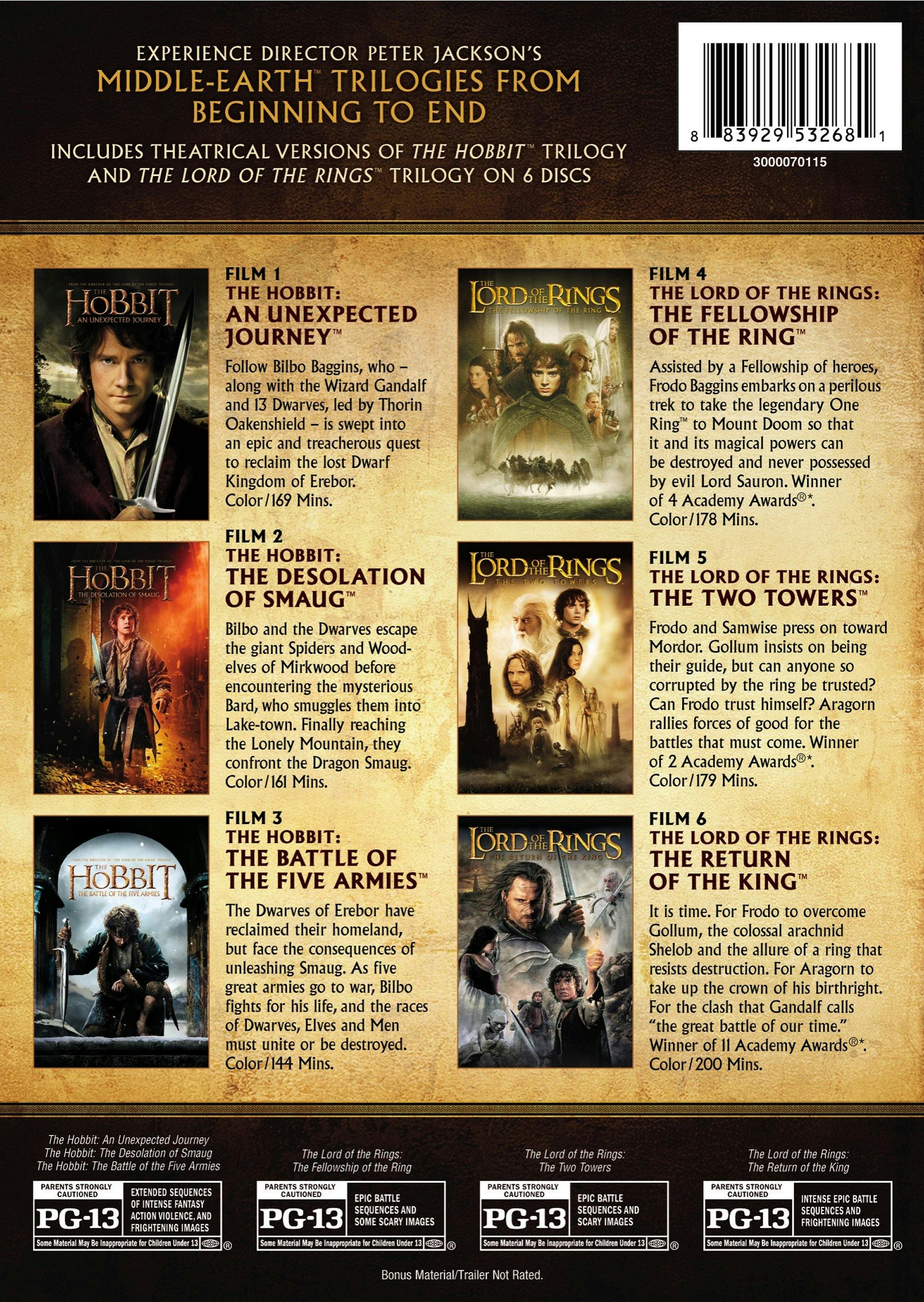 Middle Earth Theatrical Collection (Box Set) [DVD] - Image 2