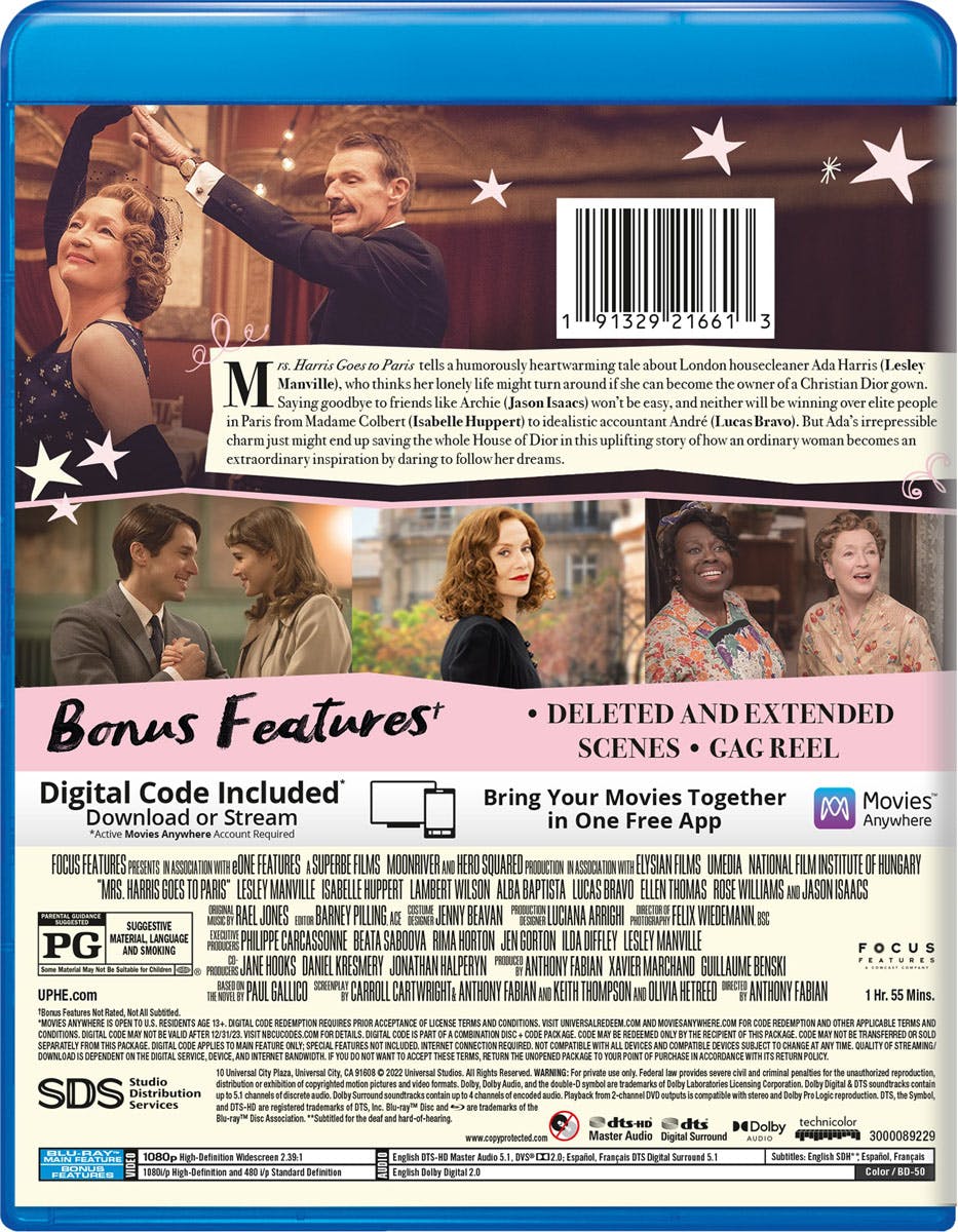 Mrs. Harris Goes to Paris (Blu-ray + Digital Copy) [Blu-ray] - Image 3