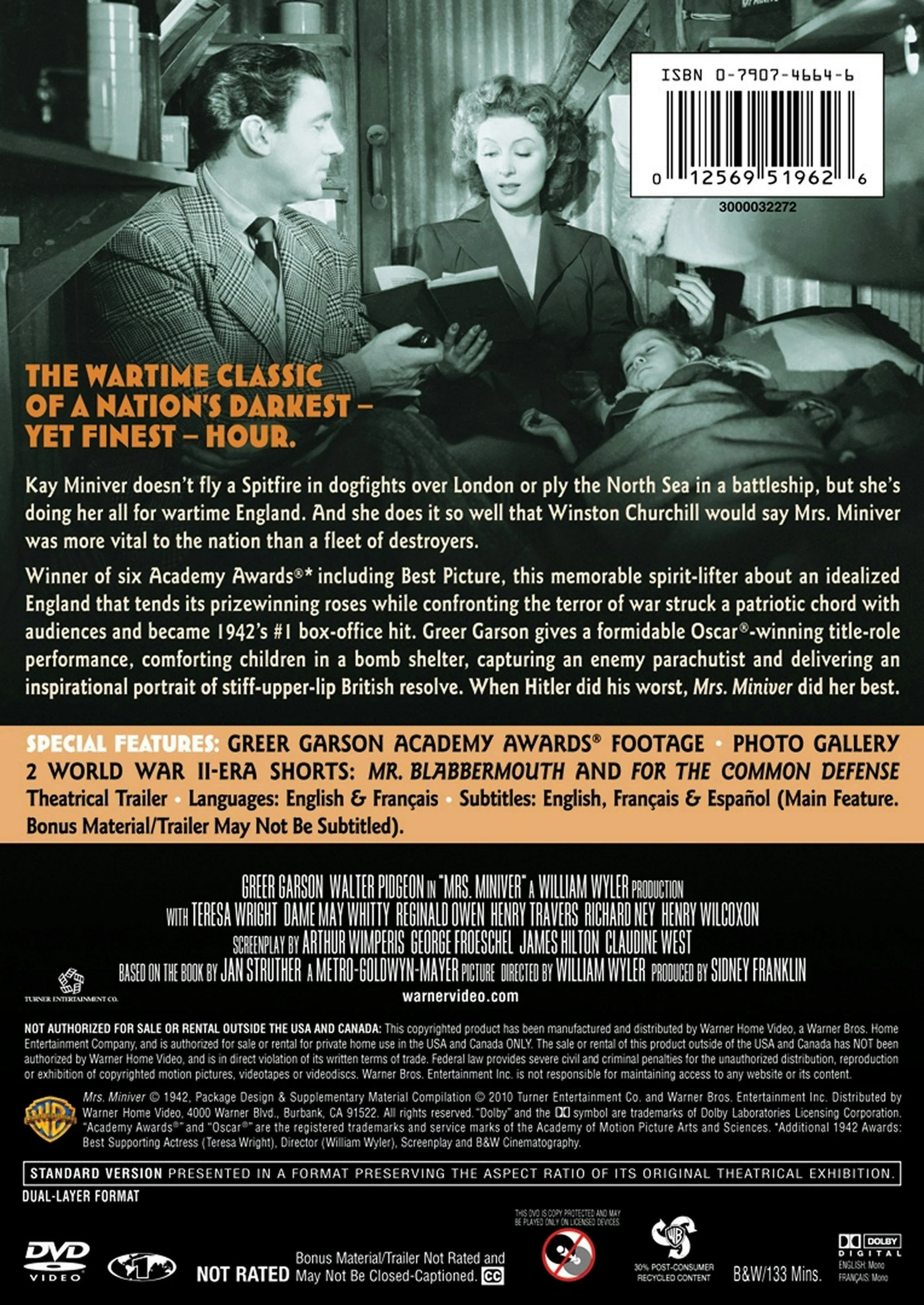 Mrs. Miniver [DVD] - Image 2