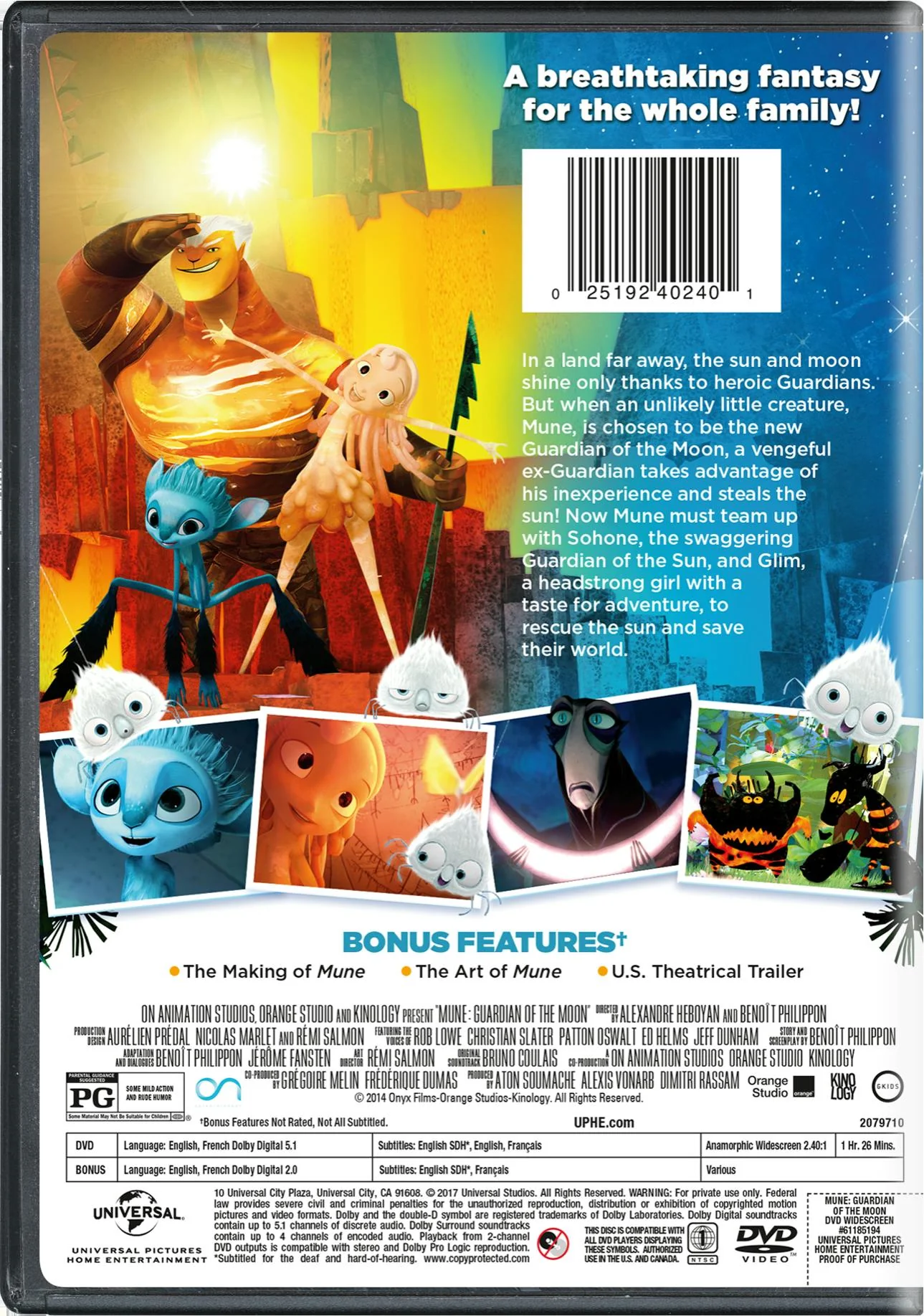 Mune: The Guardian of the Moon [DVD] - Image 2