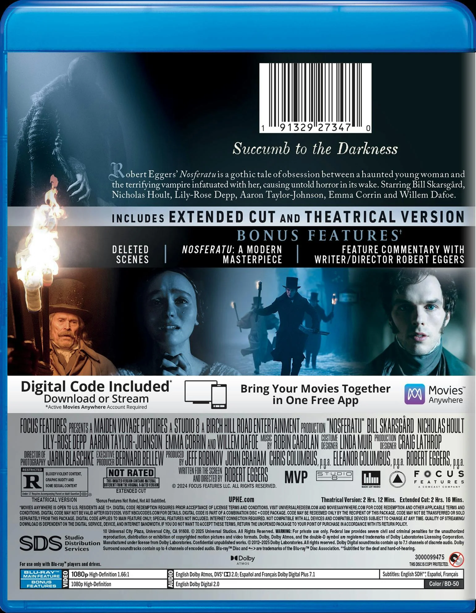 Nosferatu - Extended Cut Blu-ray + Digital [Blu-ray] - Image 3