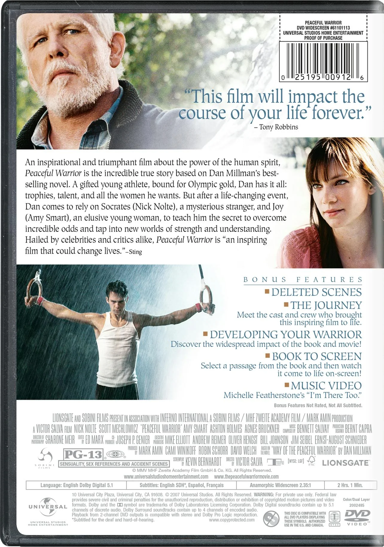 Peaceful Warrior (DVD Widescreen) [DVD] - Image 2