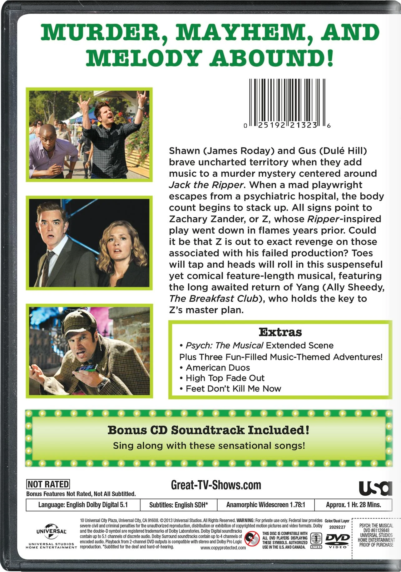 Psych: The Musical (DVD + Music CD) [DVD] - Image 2