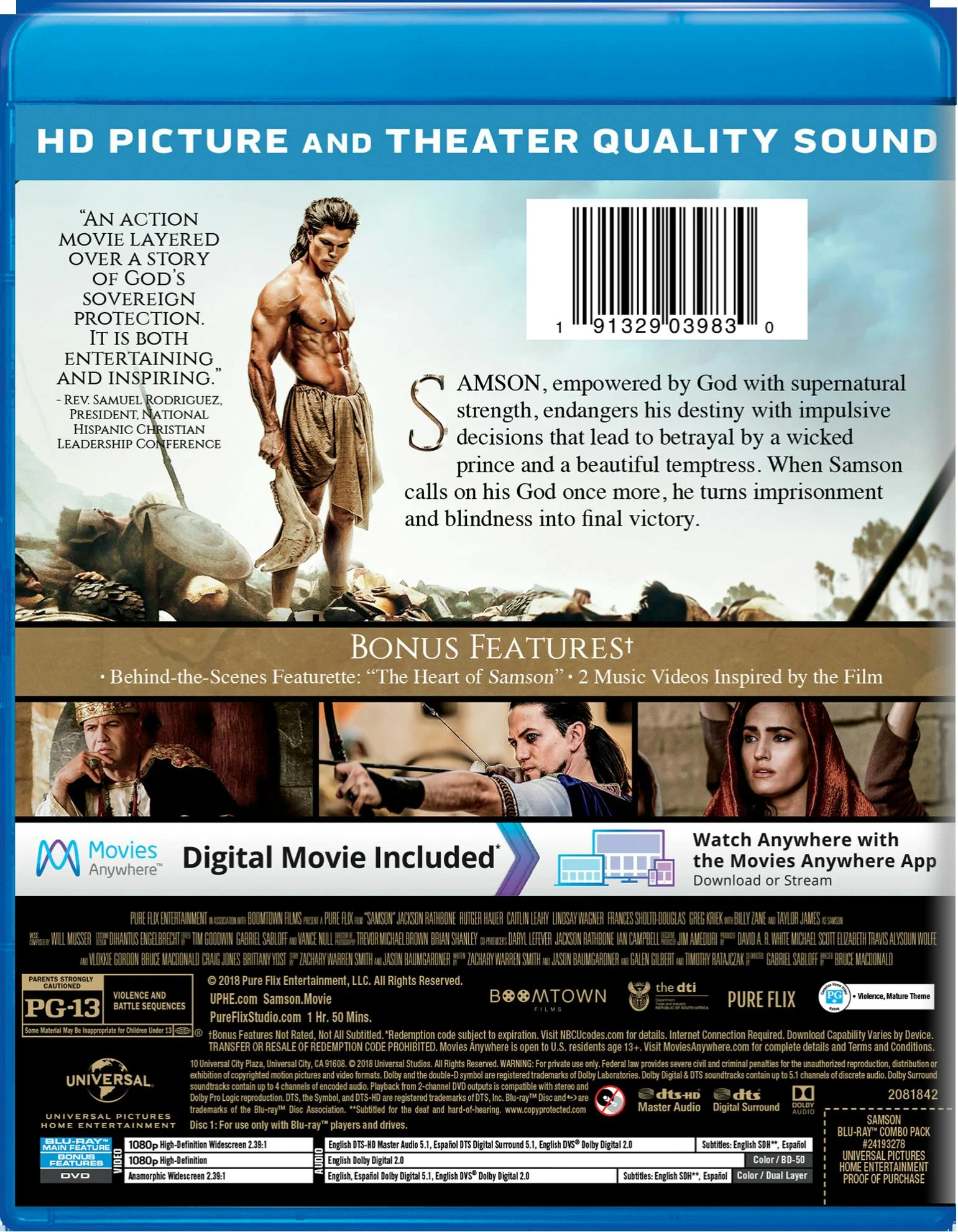 Samson (DVD + Digital) [Blu-ray] - Image 2