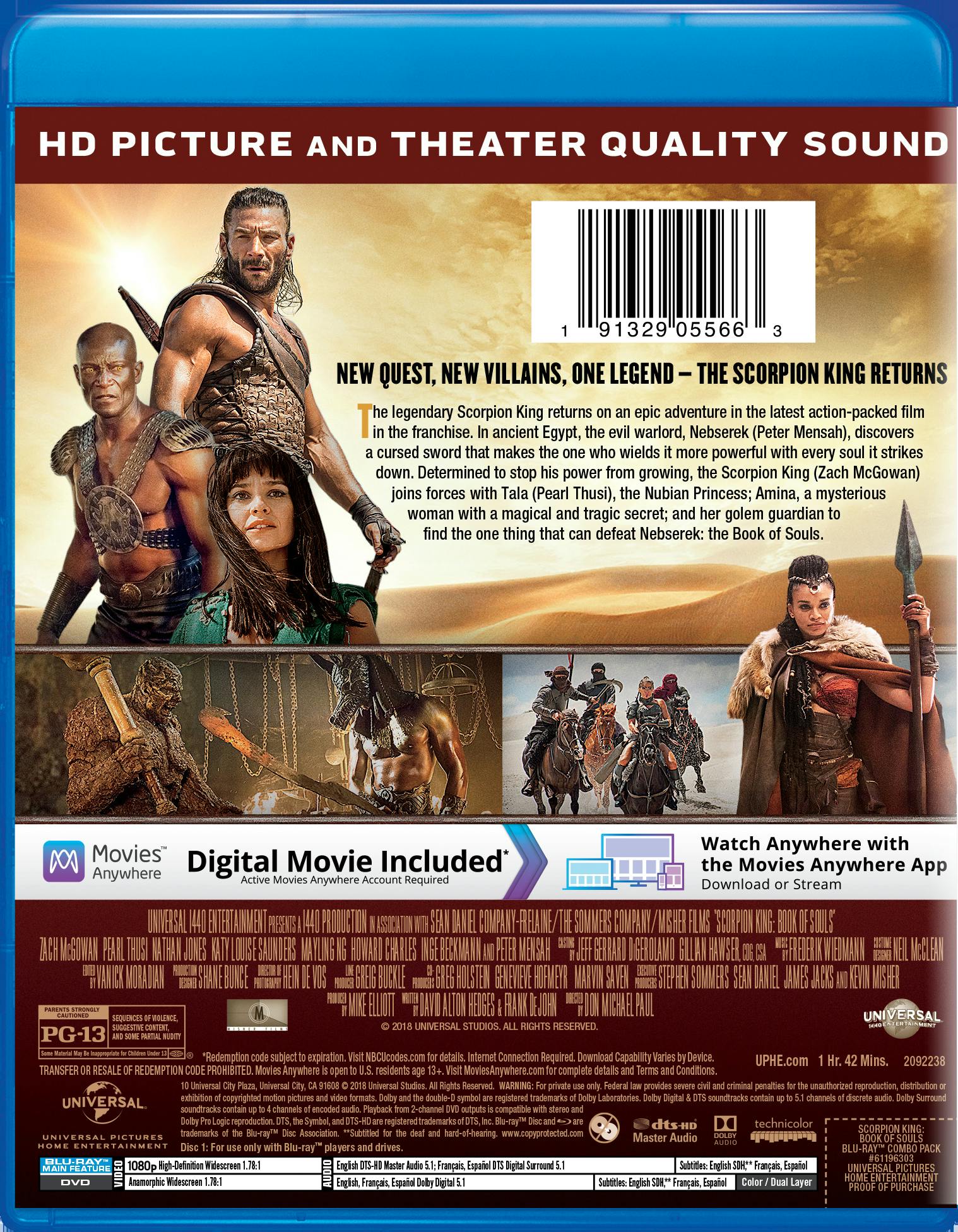 Scorpion King: Book of Souls (DVD + Digital) [Blu-ray] - Image 2