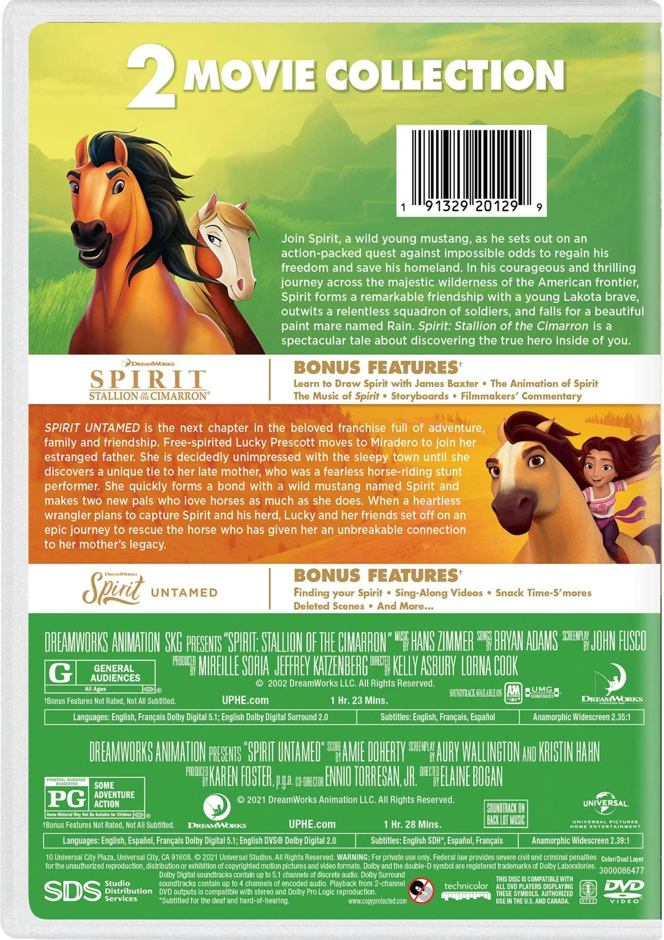 Spirit: 2 Movie Collection (DVD Double Feature) [DVD] - Image 3