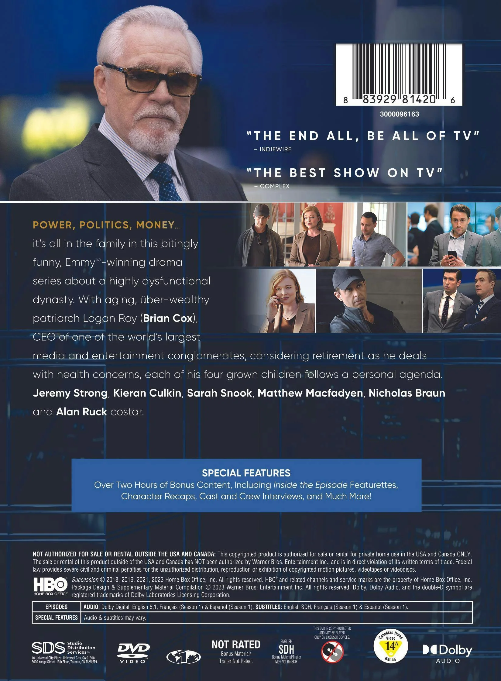 Succession: The Complete Series (Box Set) [DVD] - Image 3