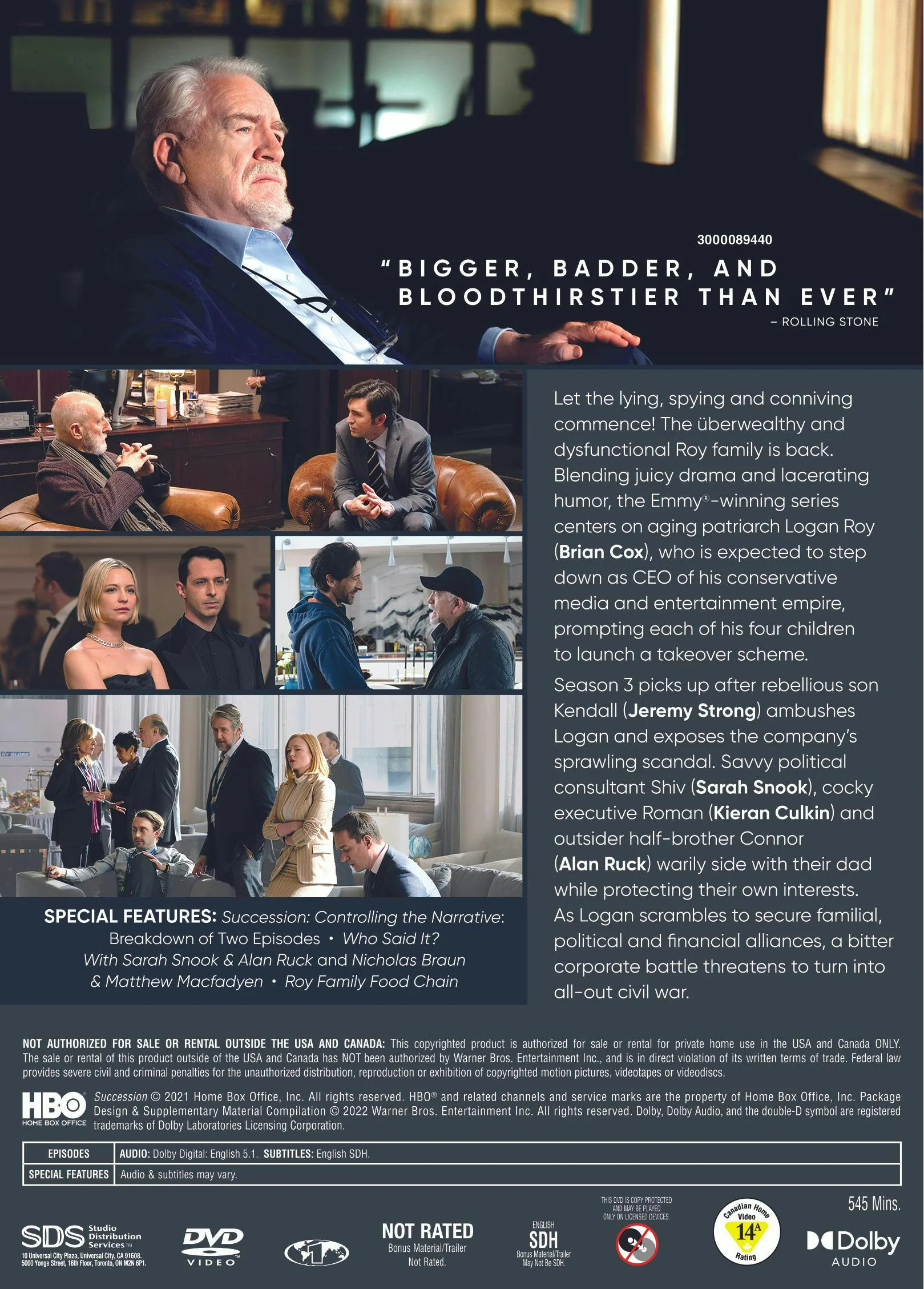 Succession: The Complete Third Season (Box Set) [DVD] - Image 3