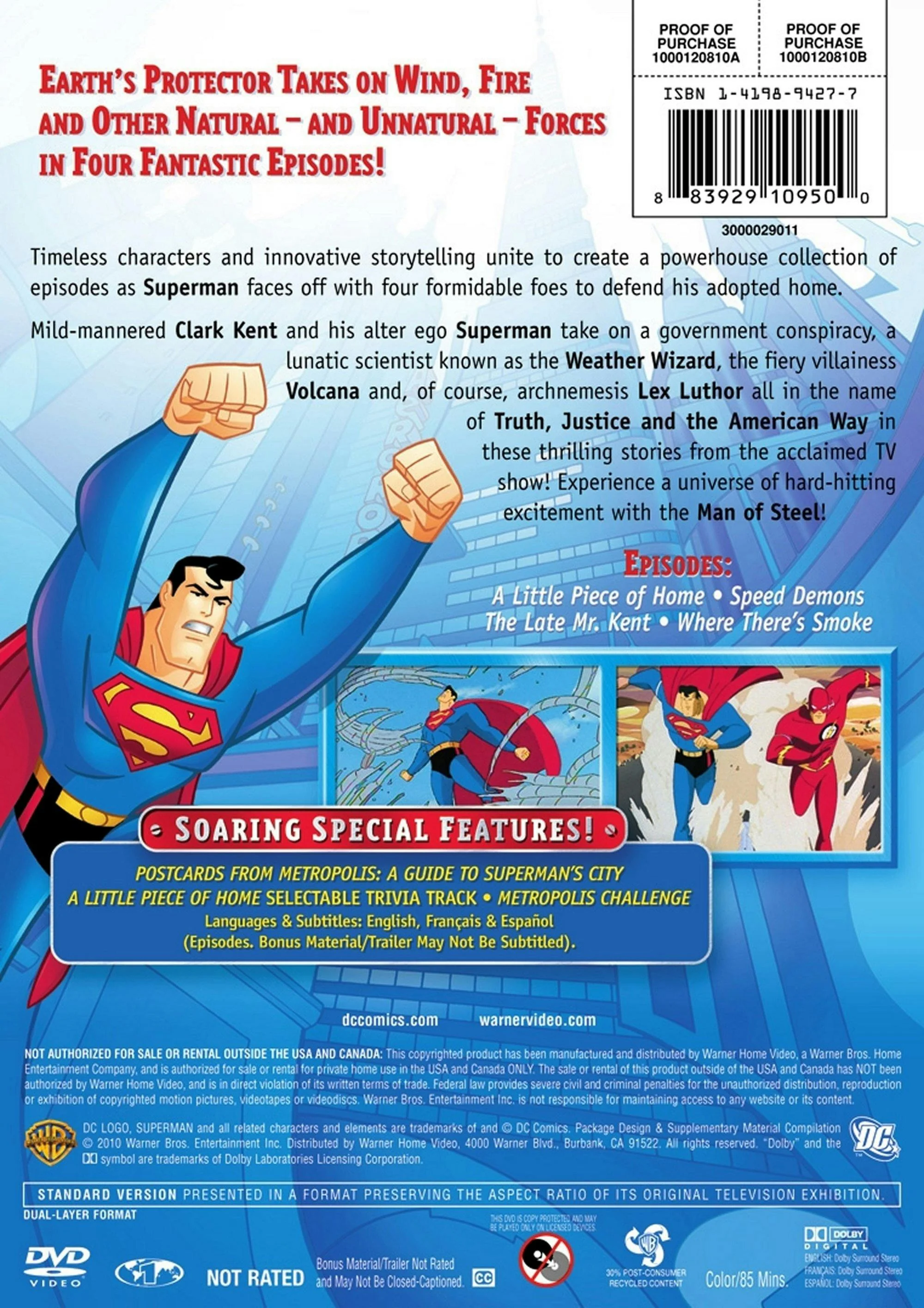 Superman - Animated: A Little Piece of Home [DVD] - Image 2