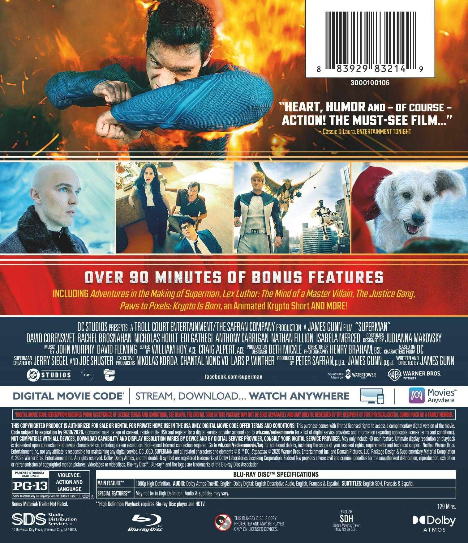 Superman 2025 (Blu-ray + Digital) [Blu-ray] - Image 3