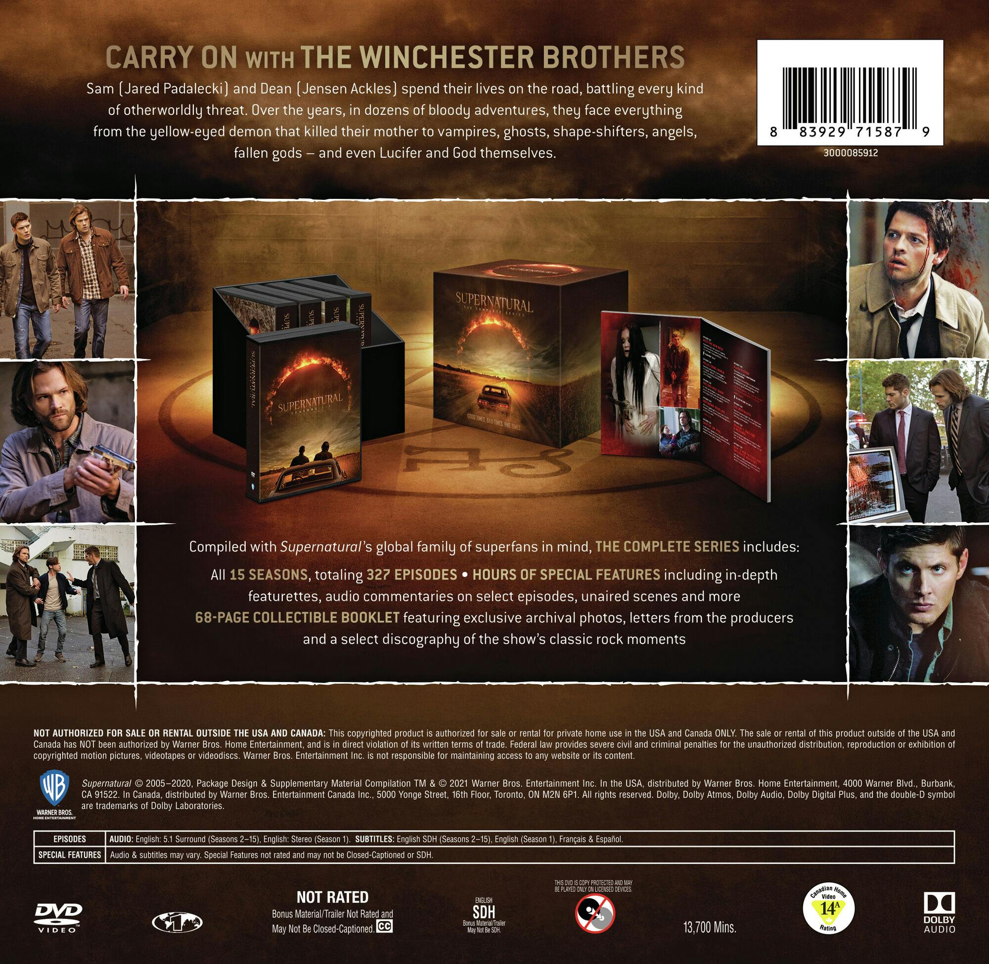 Supernatural: The Complete Series (DVD Gift Set) [DVD] - Image 3