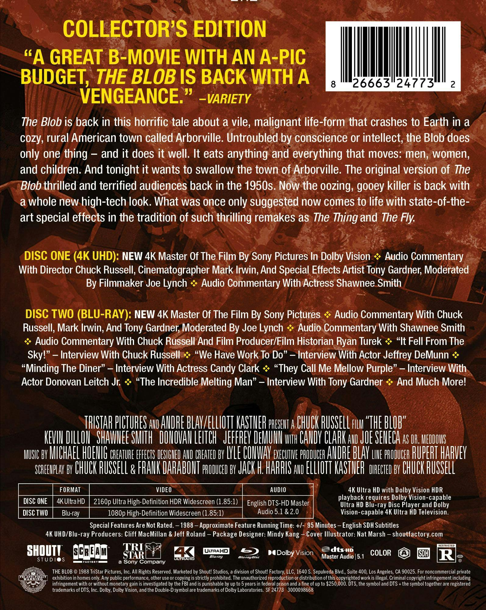 The Blob (1988) (Limited Edition 4K Ultra HD Steelbook + Blu-ray) [UHD] - Image 3