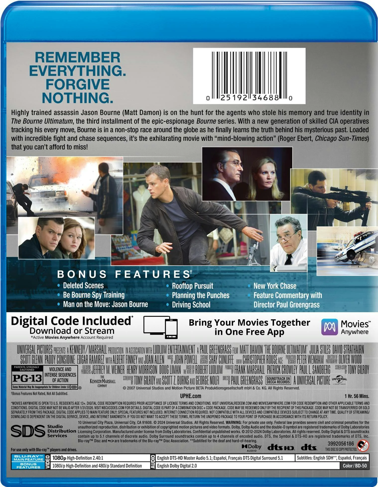 The Bourne Ultimatum (Blu-ray New Box Art) [Blu-ray] - Image 3