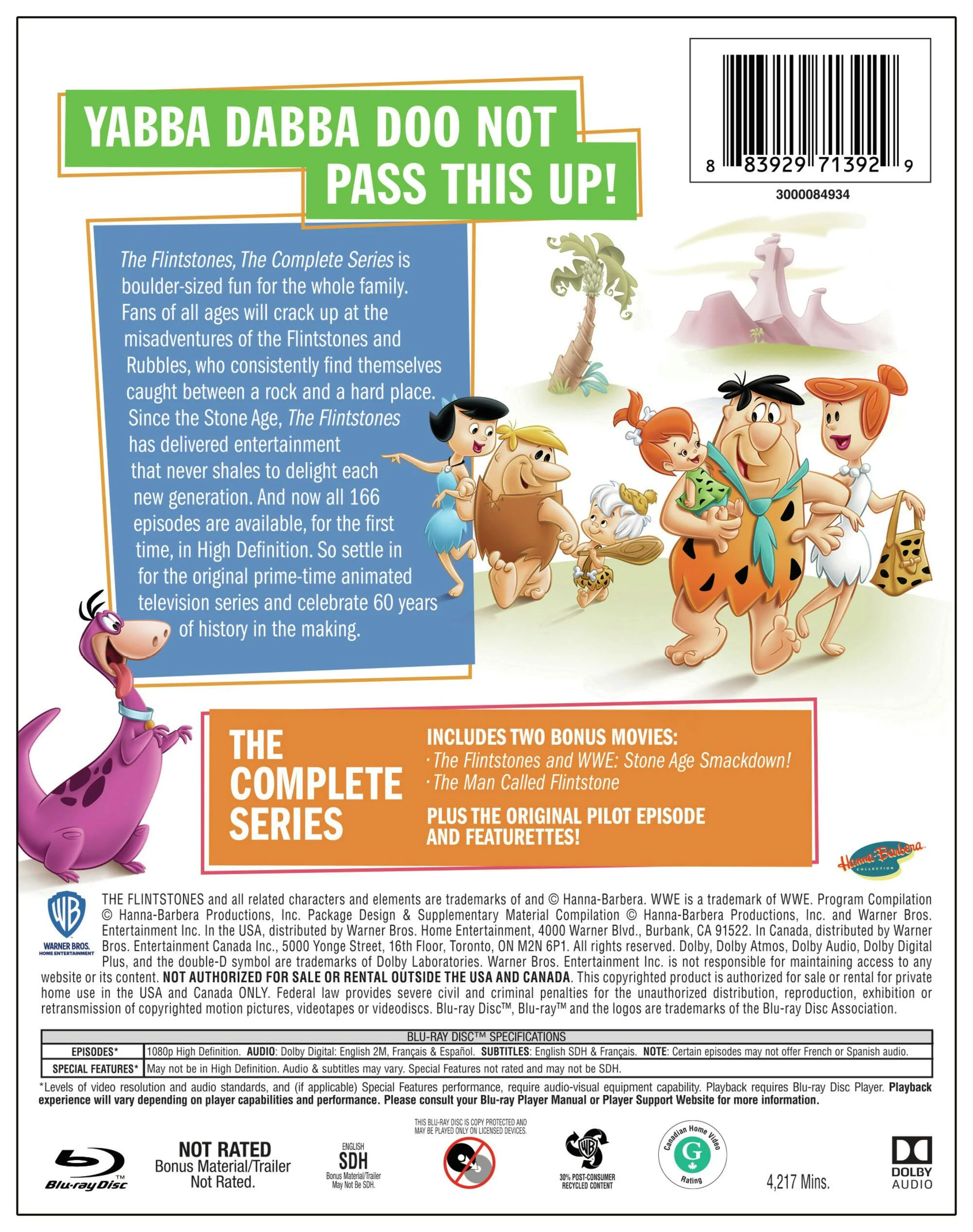 The Flintstones: The Complete Series (Box Set) [Blu-ray] - Image 2
