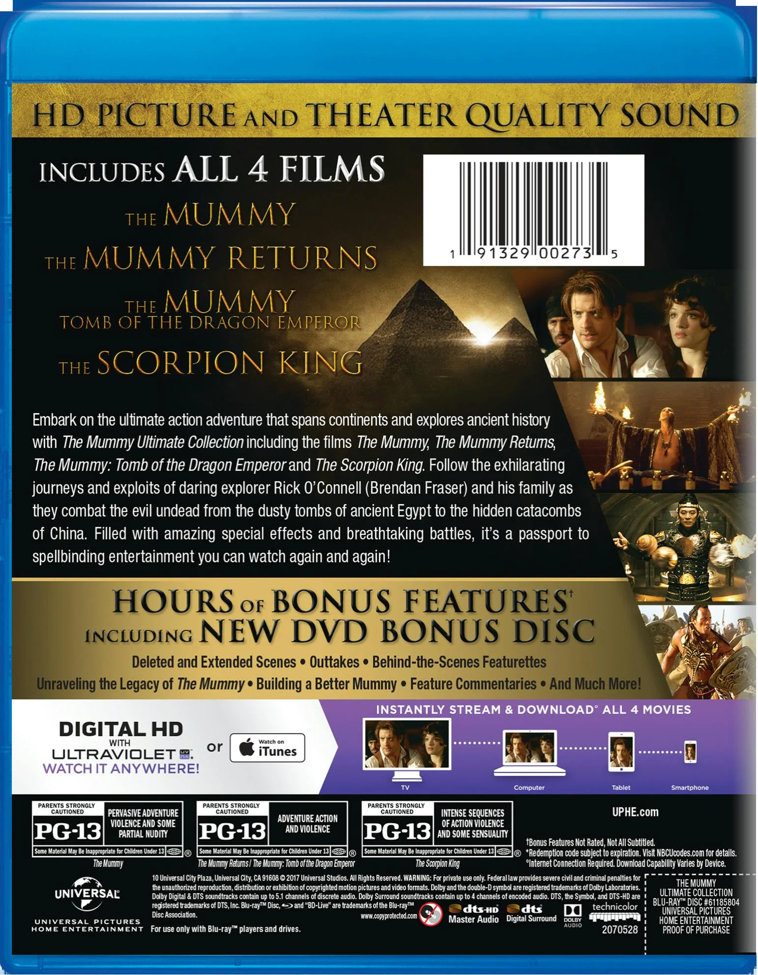 The Mummy Ultimate Collection (Box Set) [Blu-ray] - Image 2