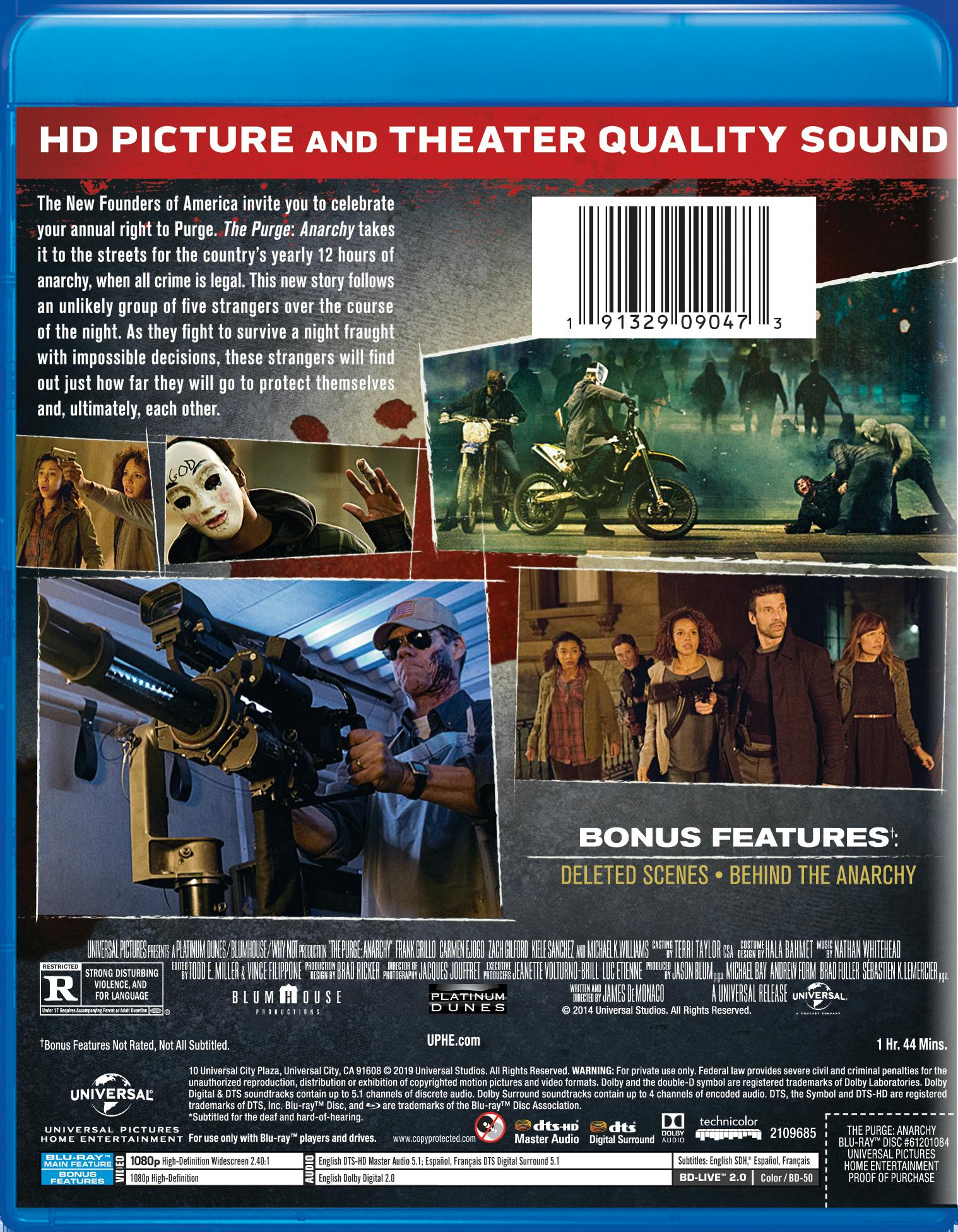 The Purge: Anarchy (Blu-ray New Box Art) [Blu-ray] - Image 2