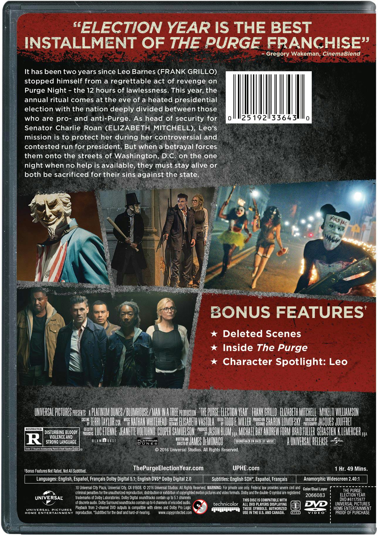 The Purge: Election Year [DVD] - Image 2