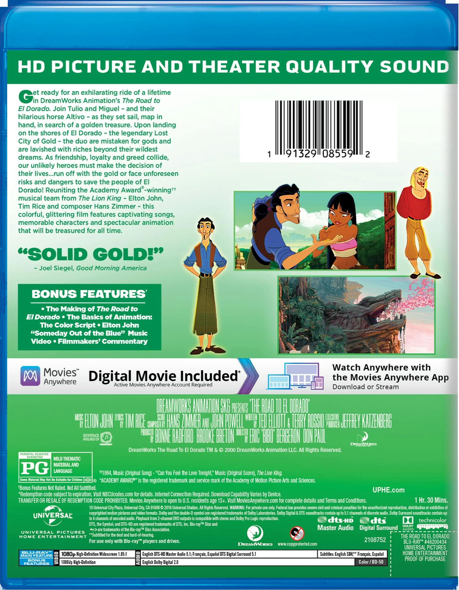 The Road to El Dorado (Blu-ray) [Blu-ray] - Image 2