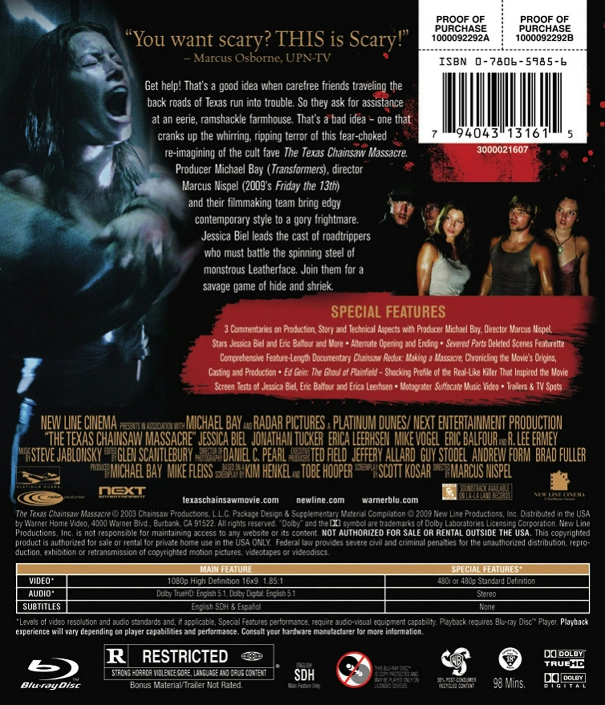 The Texas Chainsaw Massacre [Blu-ray] - Image 3